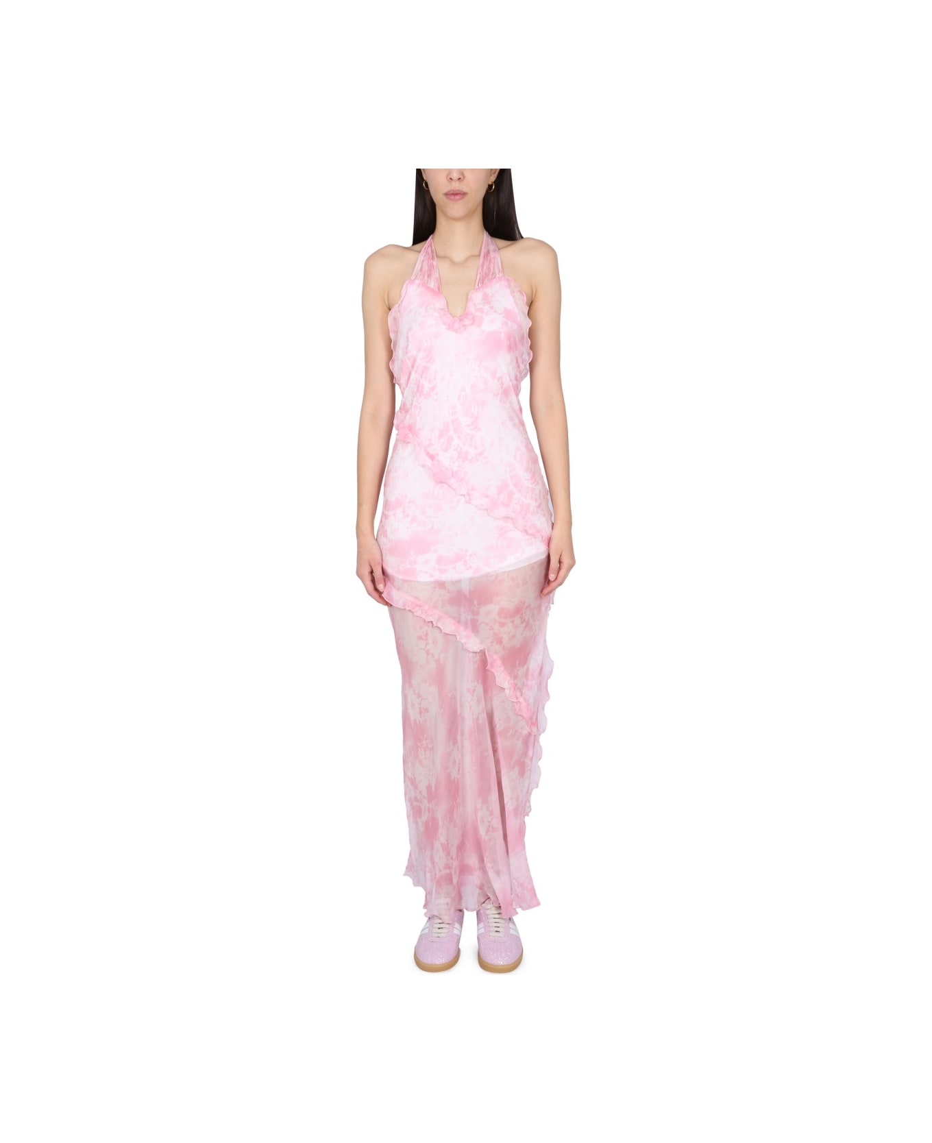 MSGM Silk Chiffon Dress - PINK