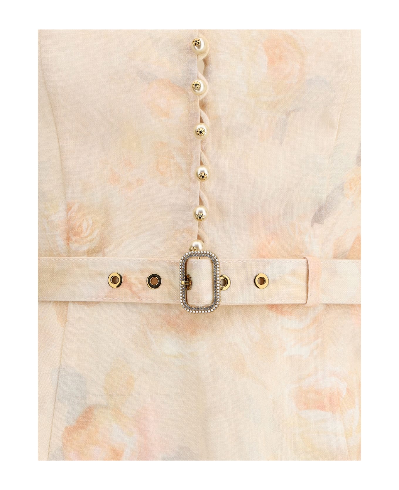 Zimmermann Floral Long Dres - PINK