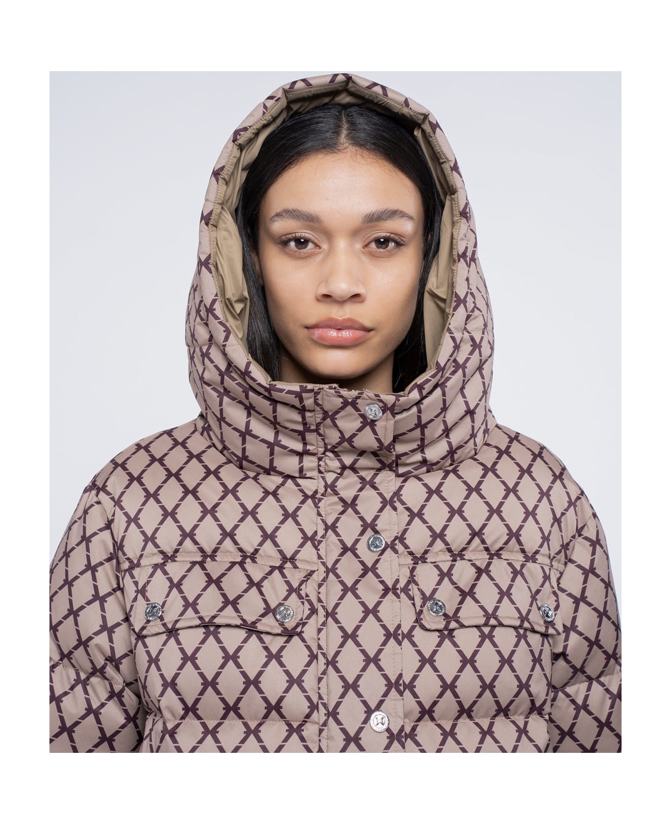 John Richmond Short Down Jacket With Hood - FANTASIA