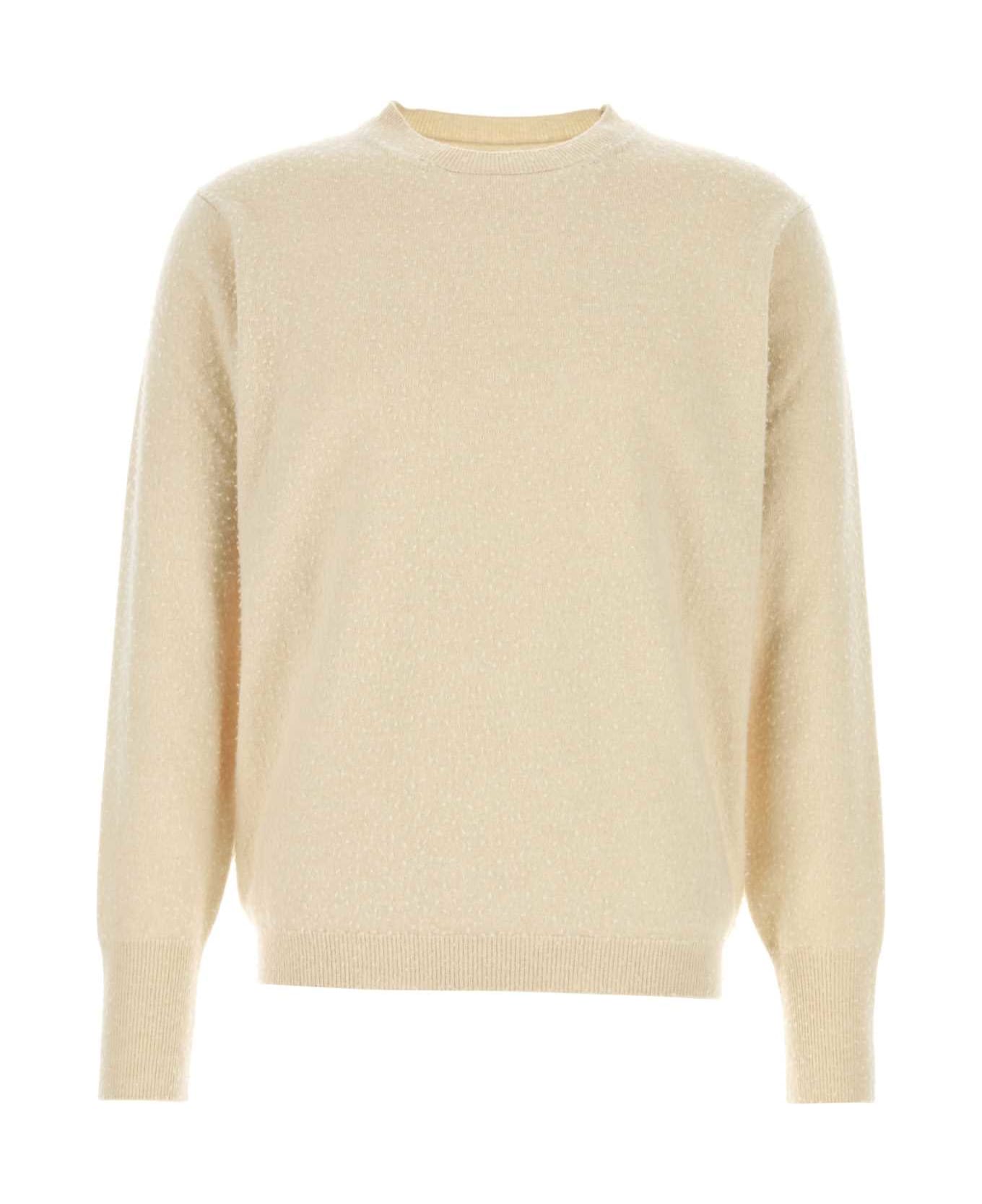 Maison Margiela Sand Cashmere Blend Sweater - BEIGE