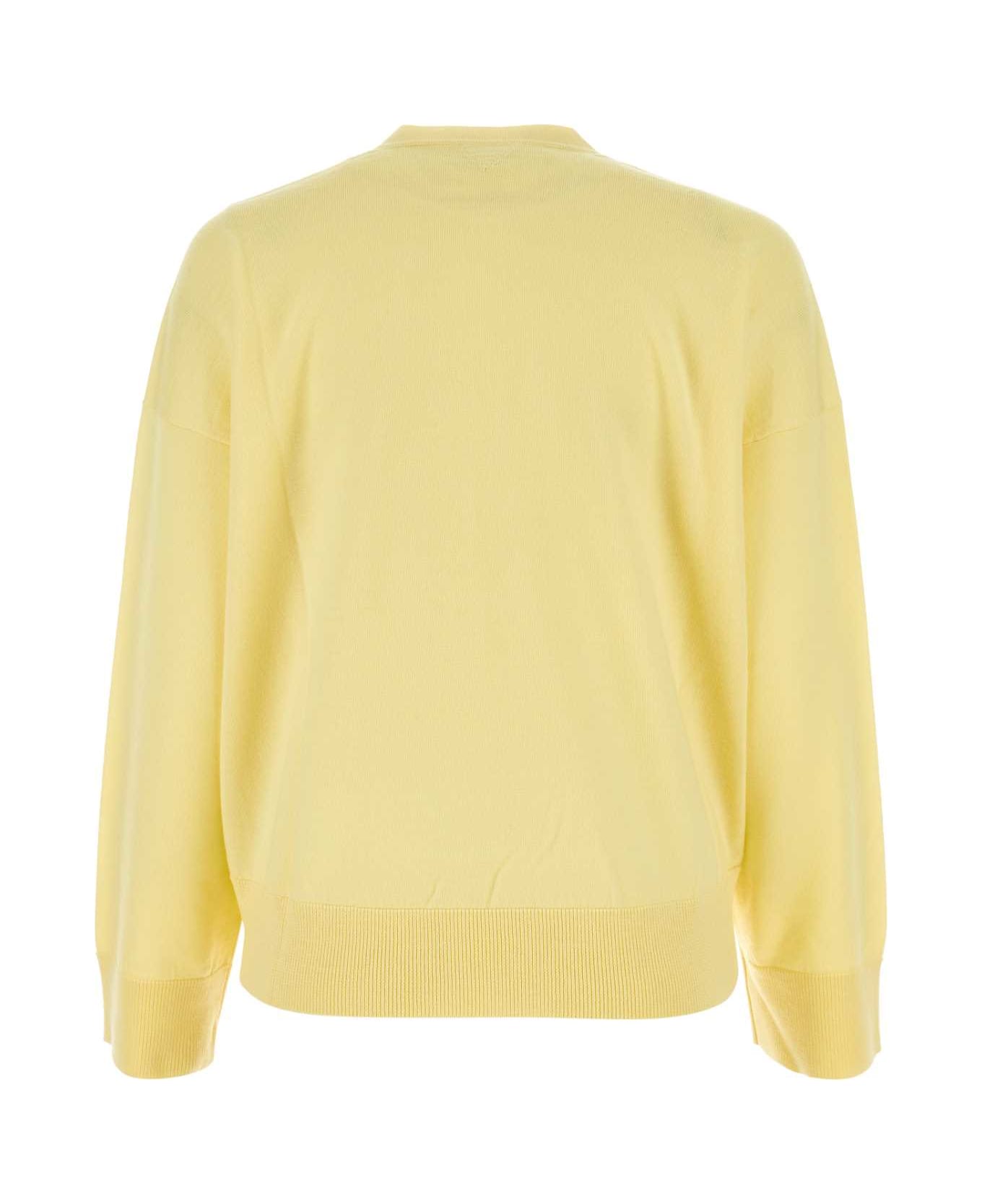 Bottega Veneta Yellow Wool Oversize Sweater - GIALLO