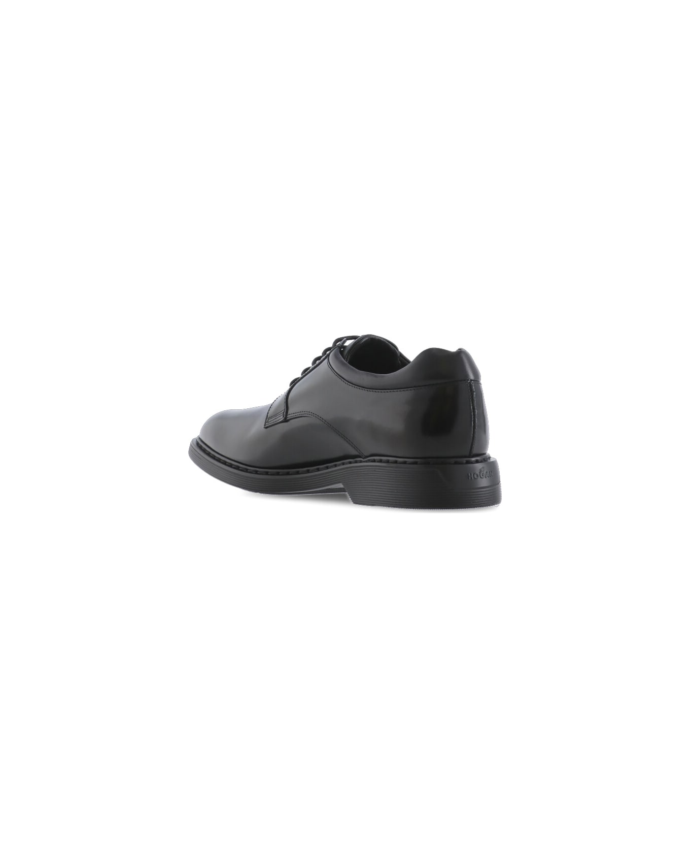Hogan H576 Lace-up Shoes - Black フラットシューズ