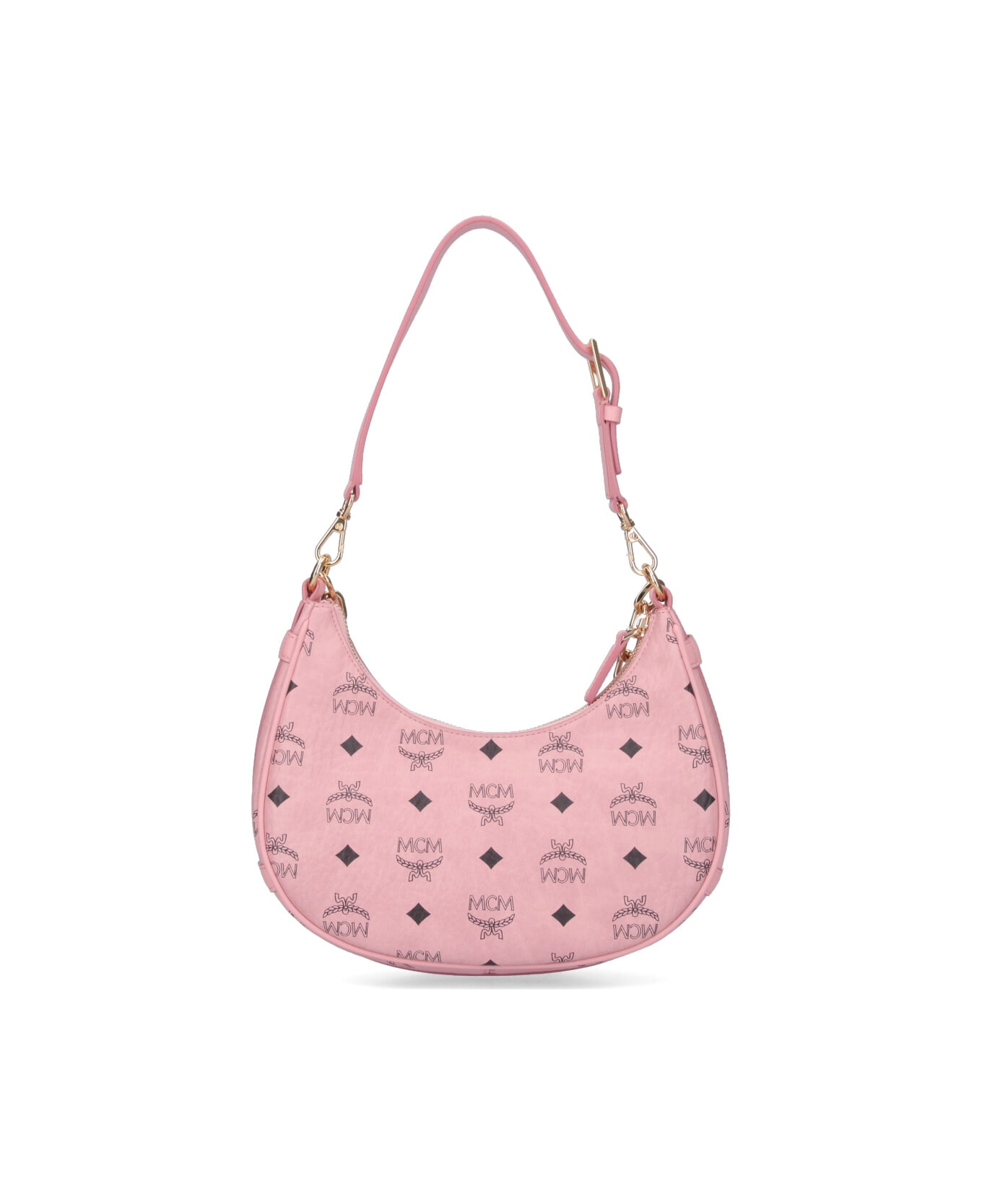 MCM 
aren Crescent
 Hobo Bag - Pink