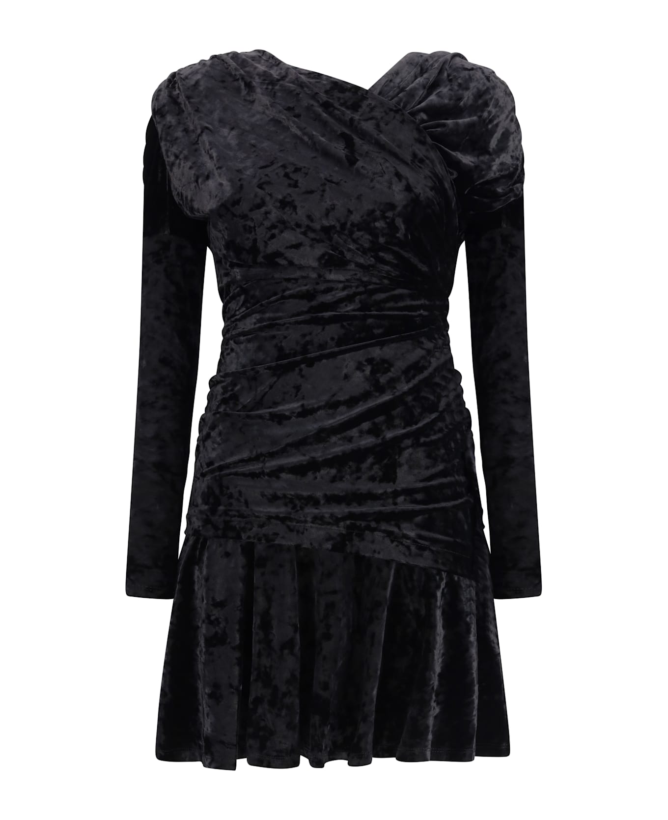 Ganni Ruched Mini Dress