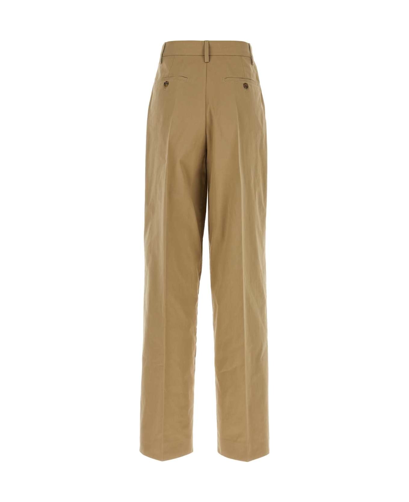 Prada Camel Cotton Pant - KAKI