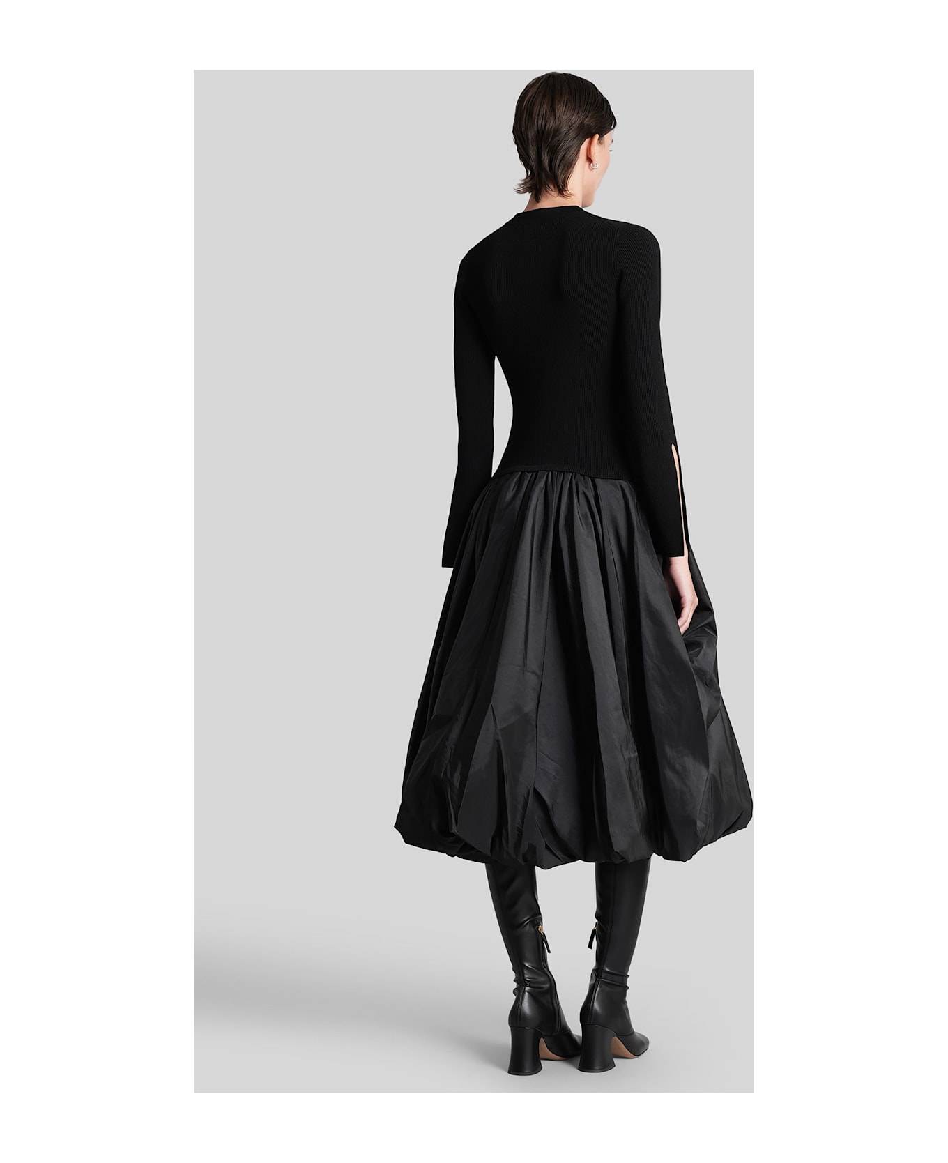 Simkhai Kenlie Long Dress In Black Viscose - Black