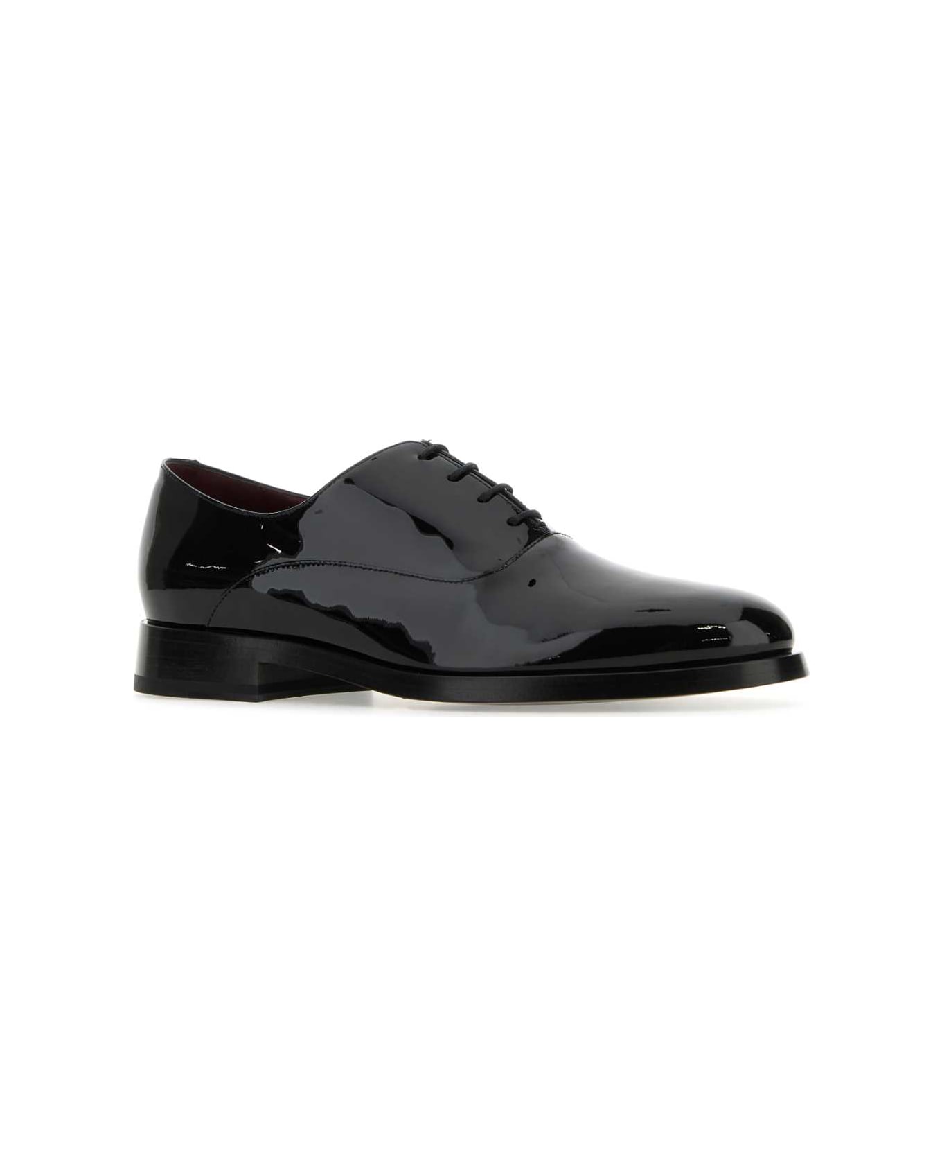 Valentino Garavani Black Leather Lace-up Shoes - NERO