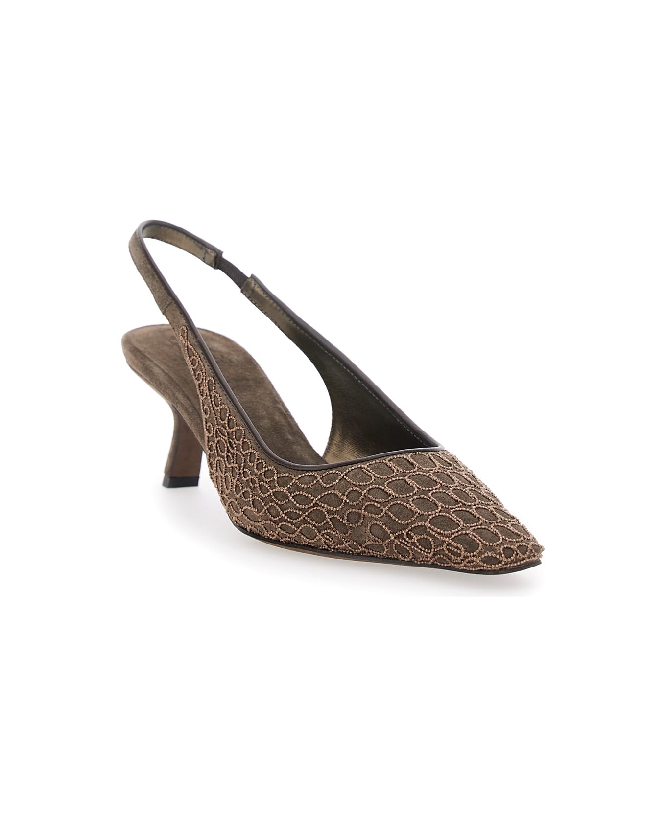 Brunello Cucinelli City Slingback Heels