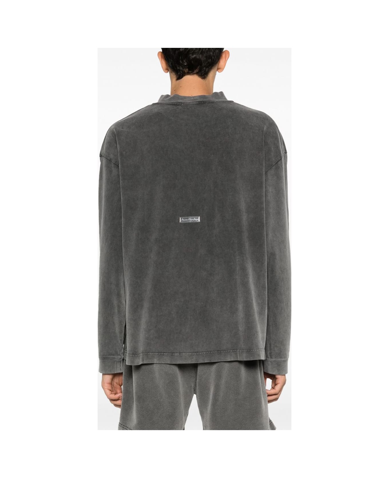 Acne Studios Logo Cotton T-shirt - Grey