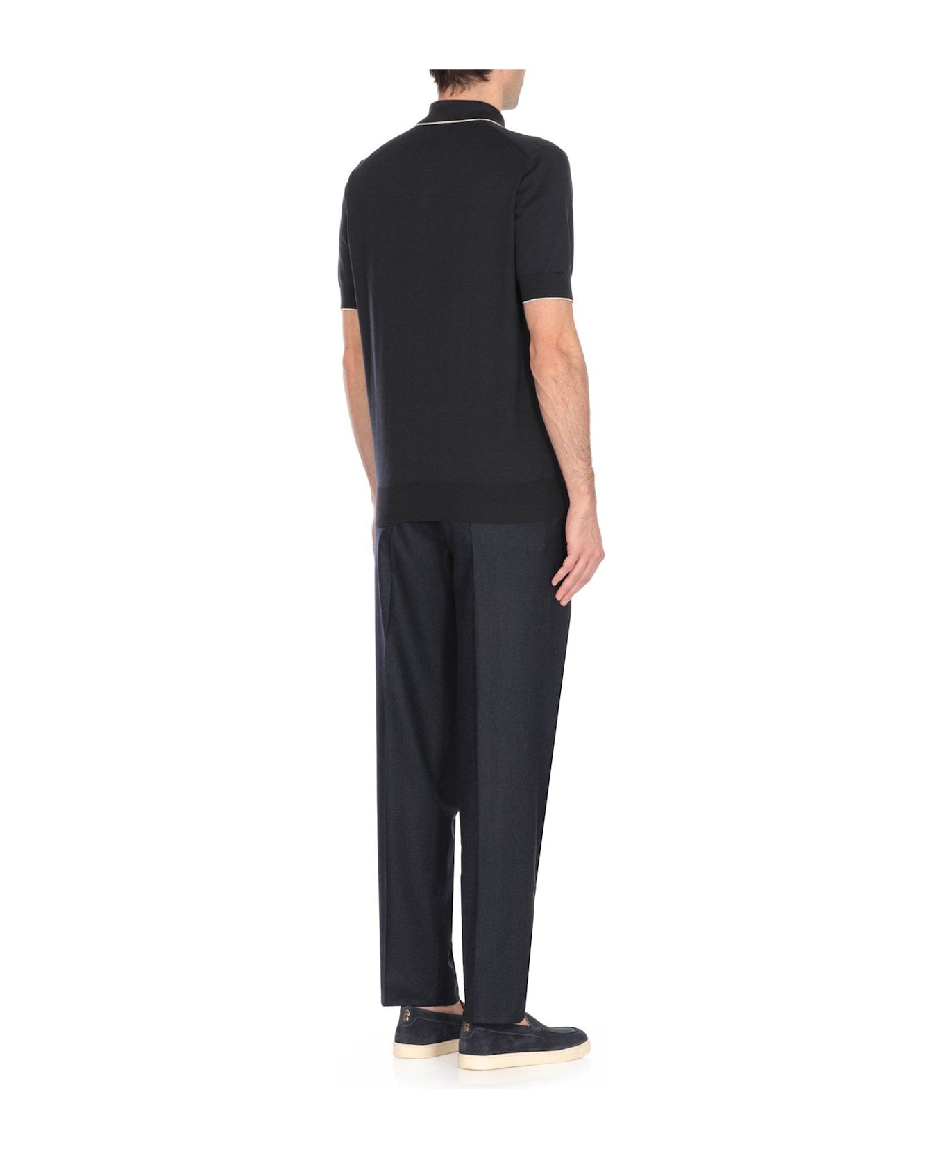 Short Sleeved Polo Shirt - Thumbnail 4