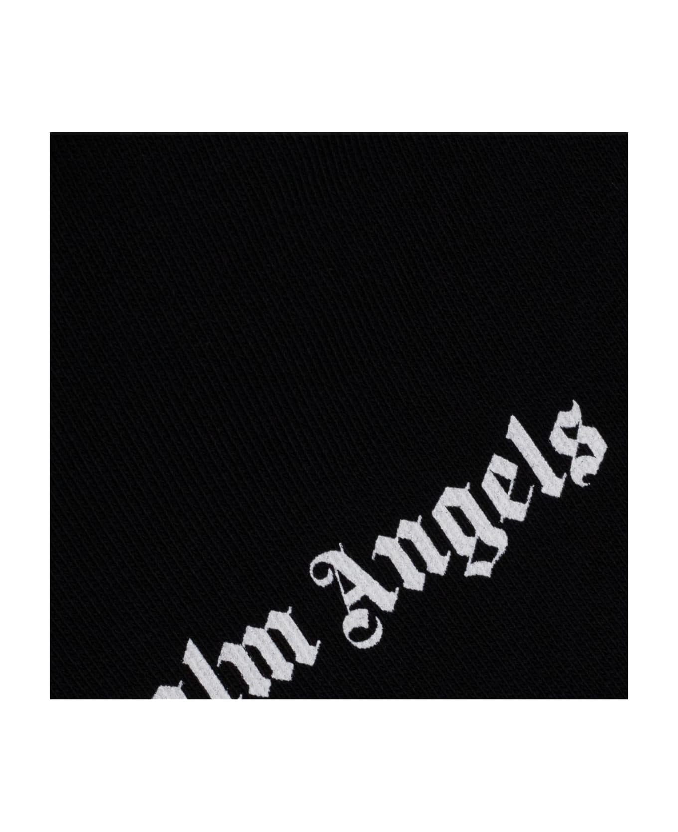 Palm Angels Sweatshirt With Logo - BLACK