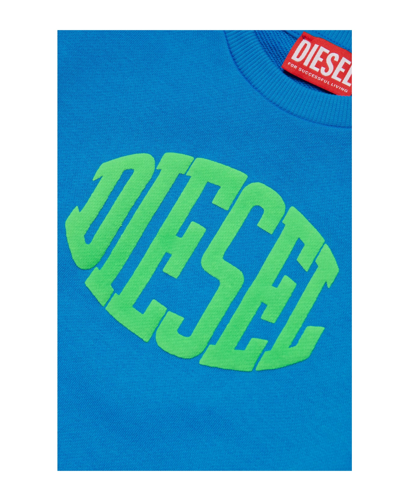 Diesel Sbell Over Sweat-shirt Diesel Crew-neck Sweatshirt With Puffy Print