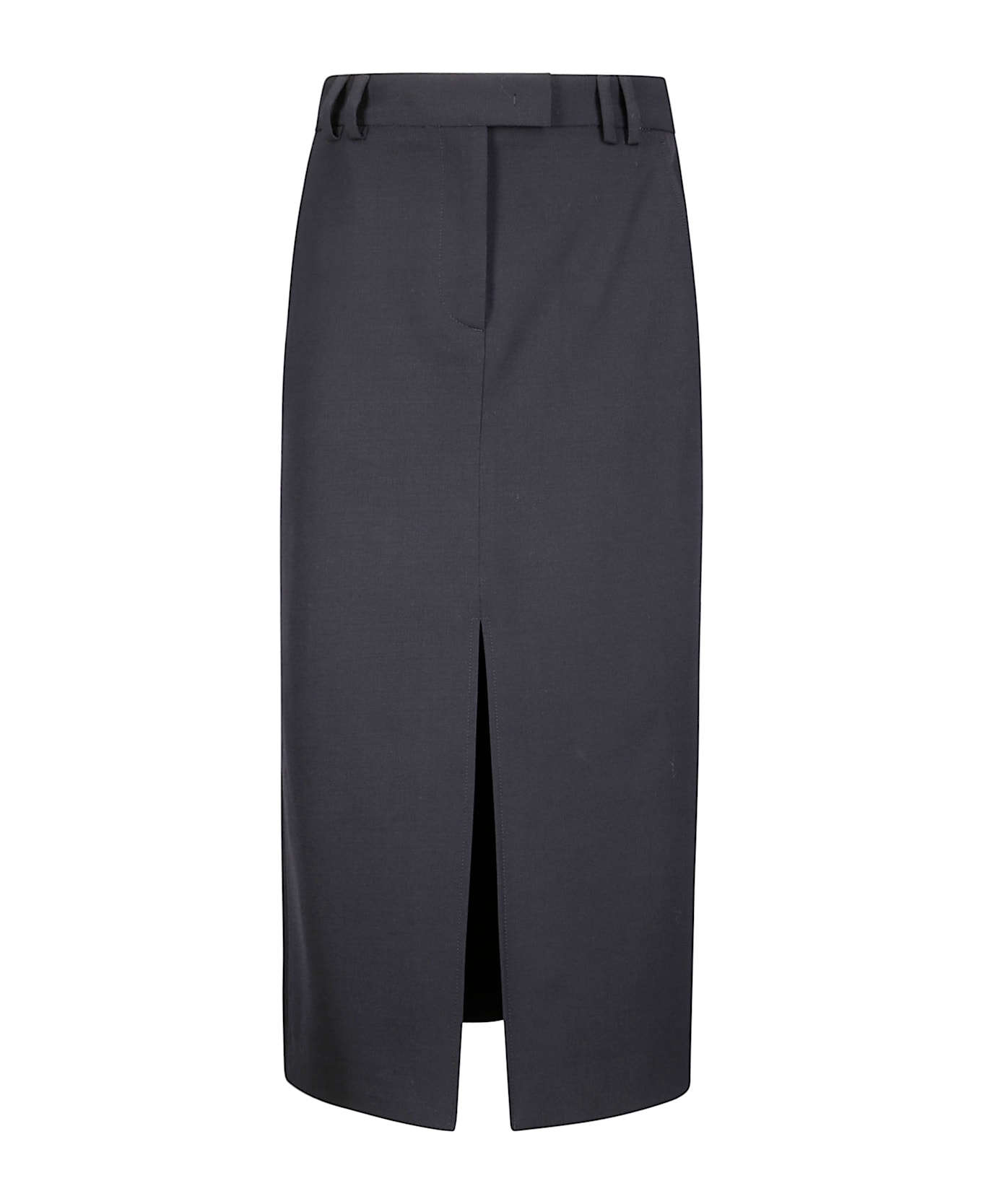 Alberto Biani Midi Skirt - BLACK