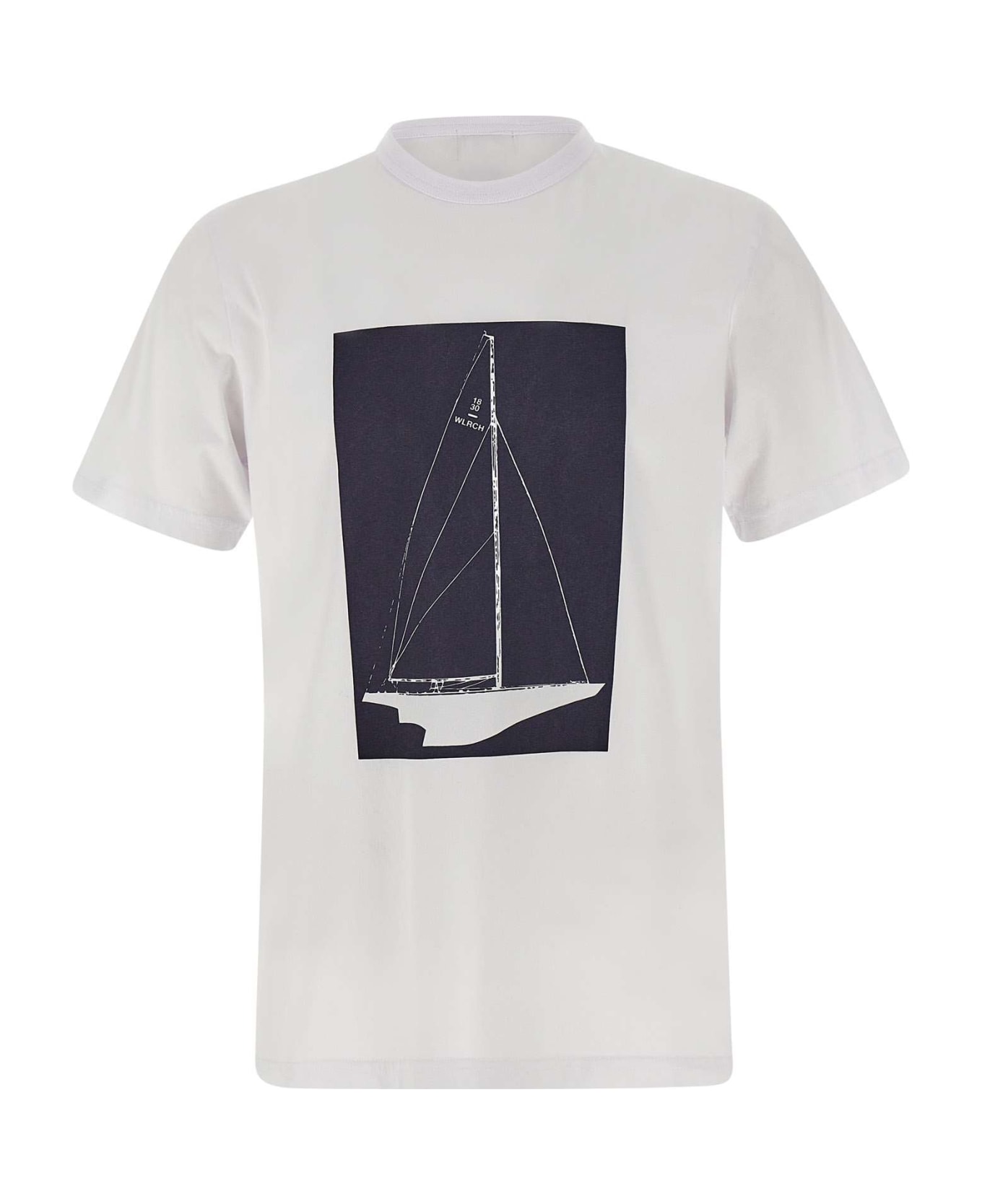 Woolrich "boat" Cotton T-shirt - WHITE シャツ