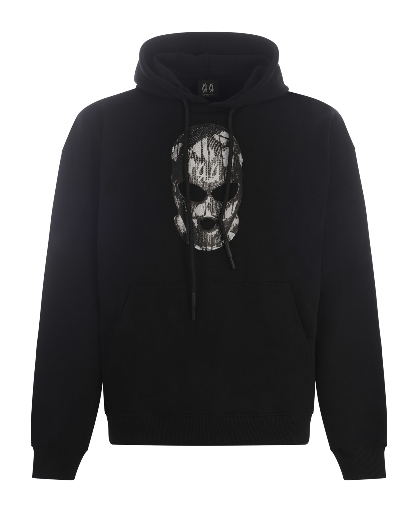 44 Label Group Hooded Sweatshirt 44label Group In Cotton - Nero