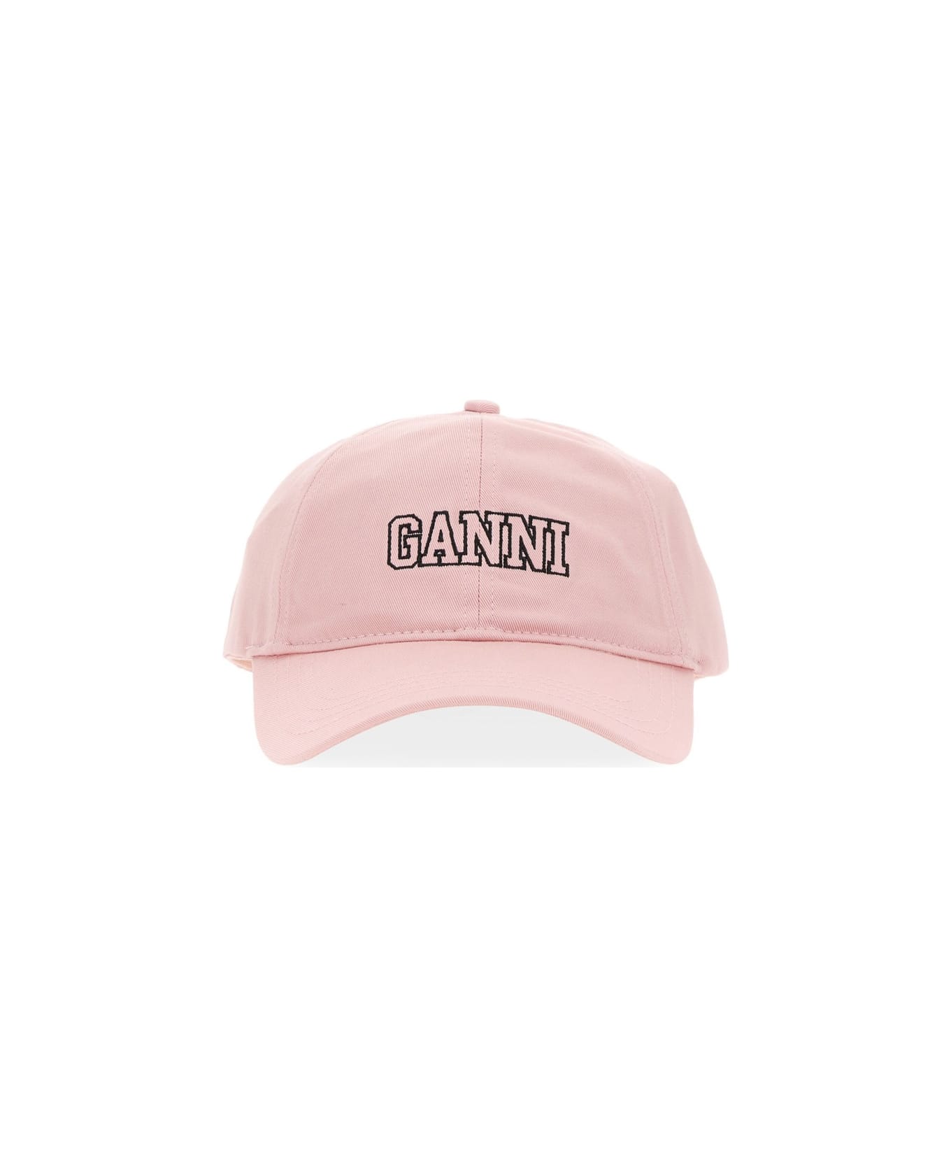 Ganni Baseball Hat With Logo - LILAC