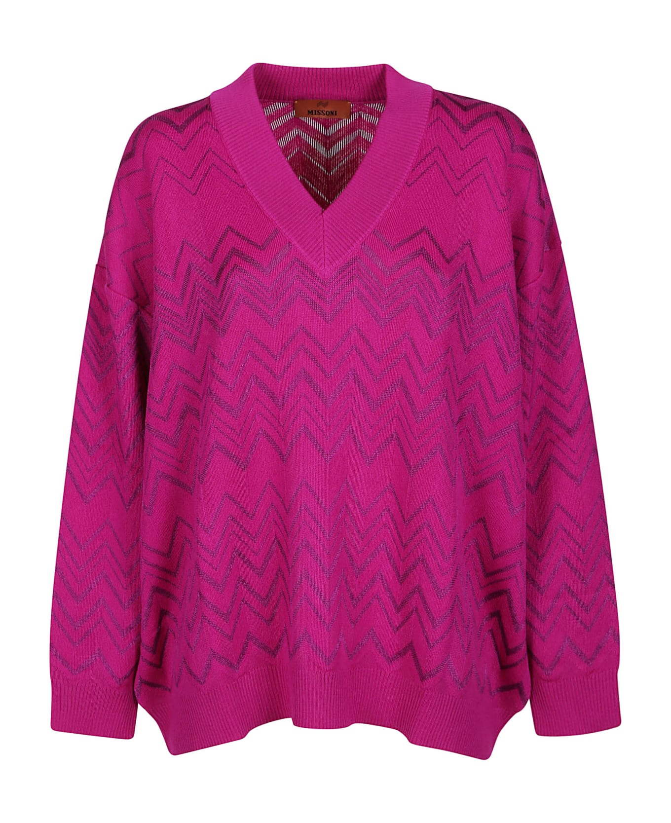 Missoni V-neck Sweater - Purple Wine ニットウェア