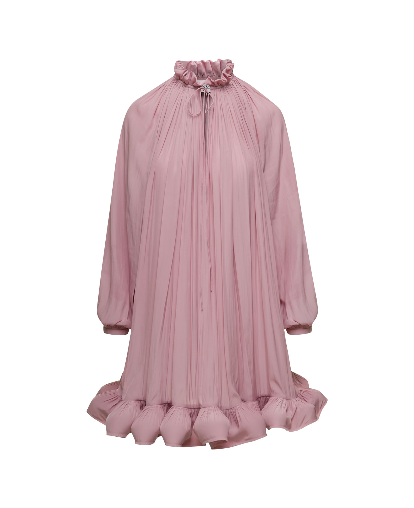 Lanvin Flare Long Sleeves Dress - Pink