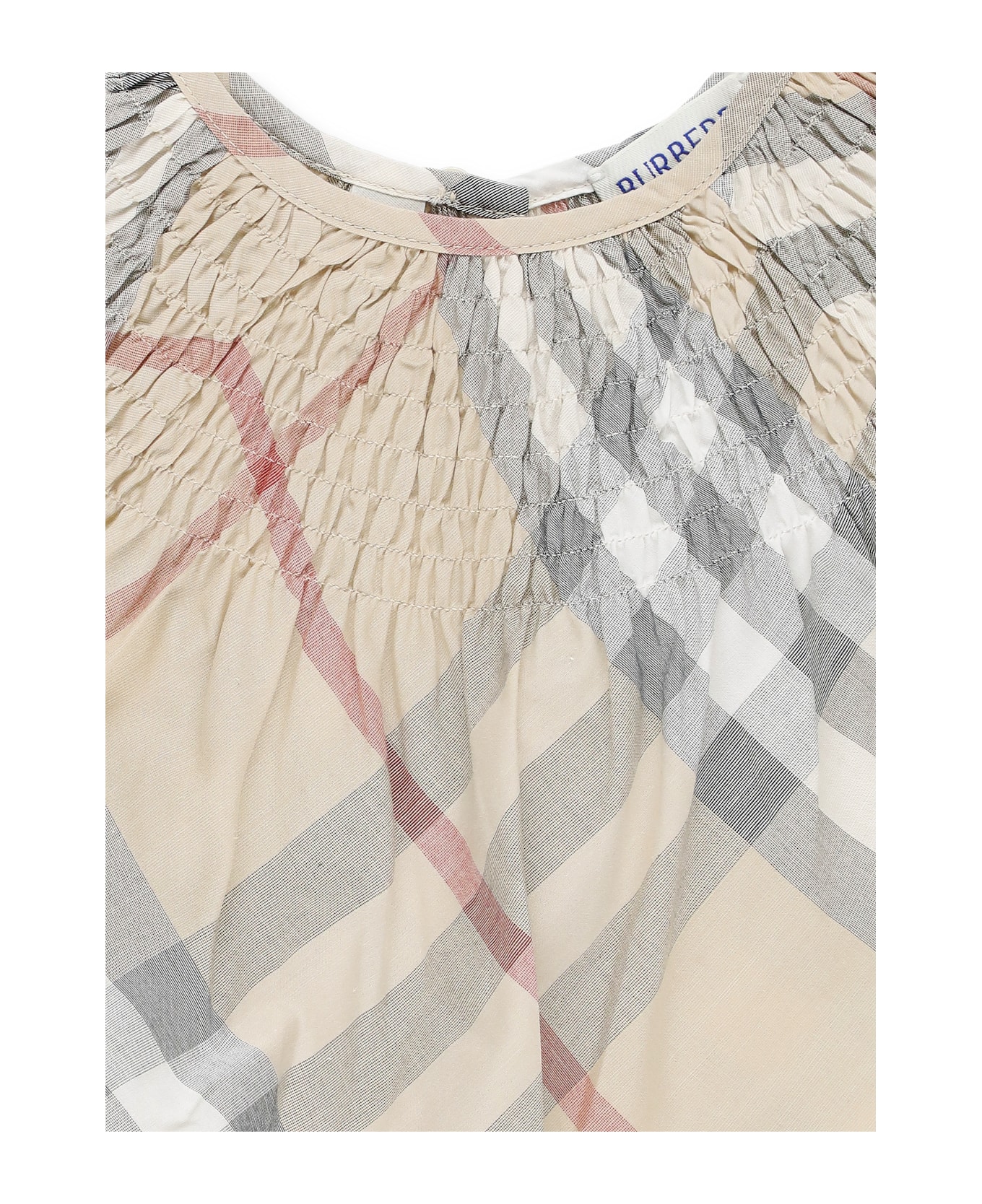 Burberry Check Dress - Beige