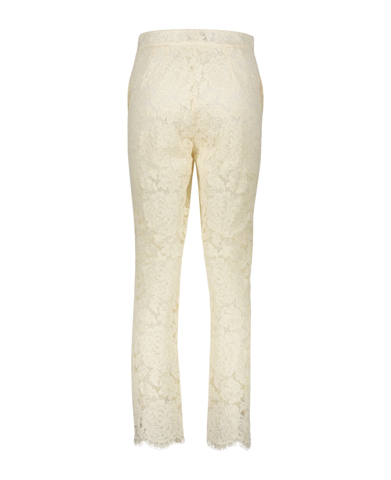 Dolce & Gabbana Lace Trousers - Ivory
