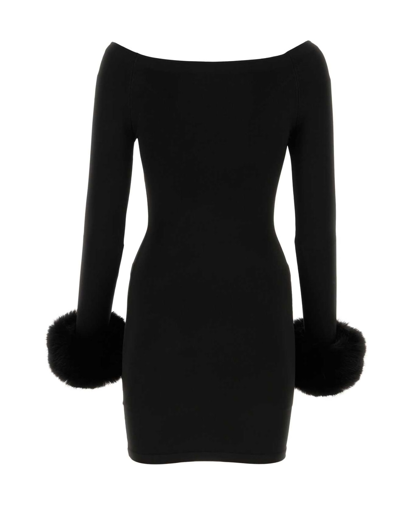 Alexander Wang Black Stretch Nylon Mini Dress - BLACK