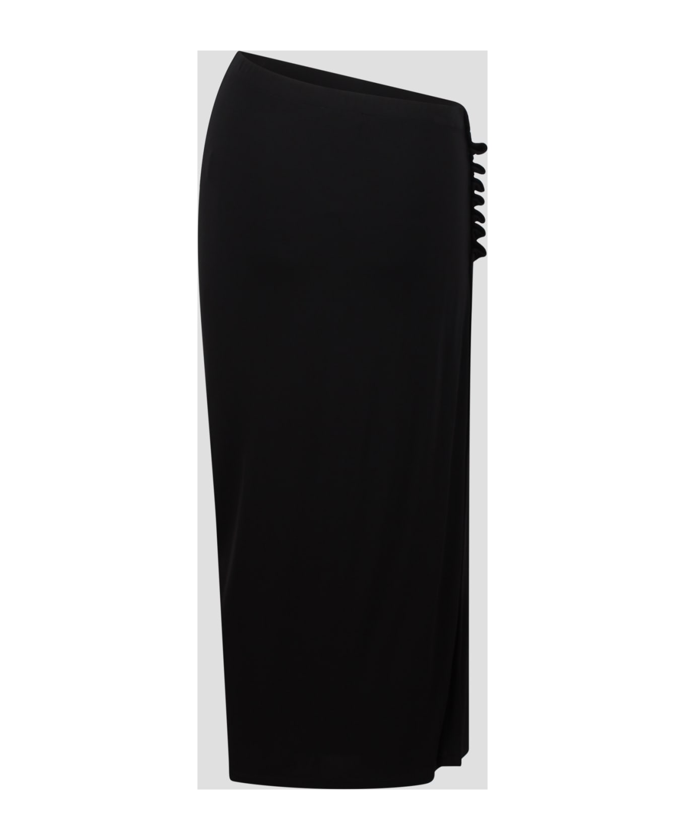 Paco Rabanne Rabanne Ruched Midi Skirt