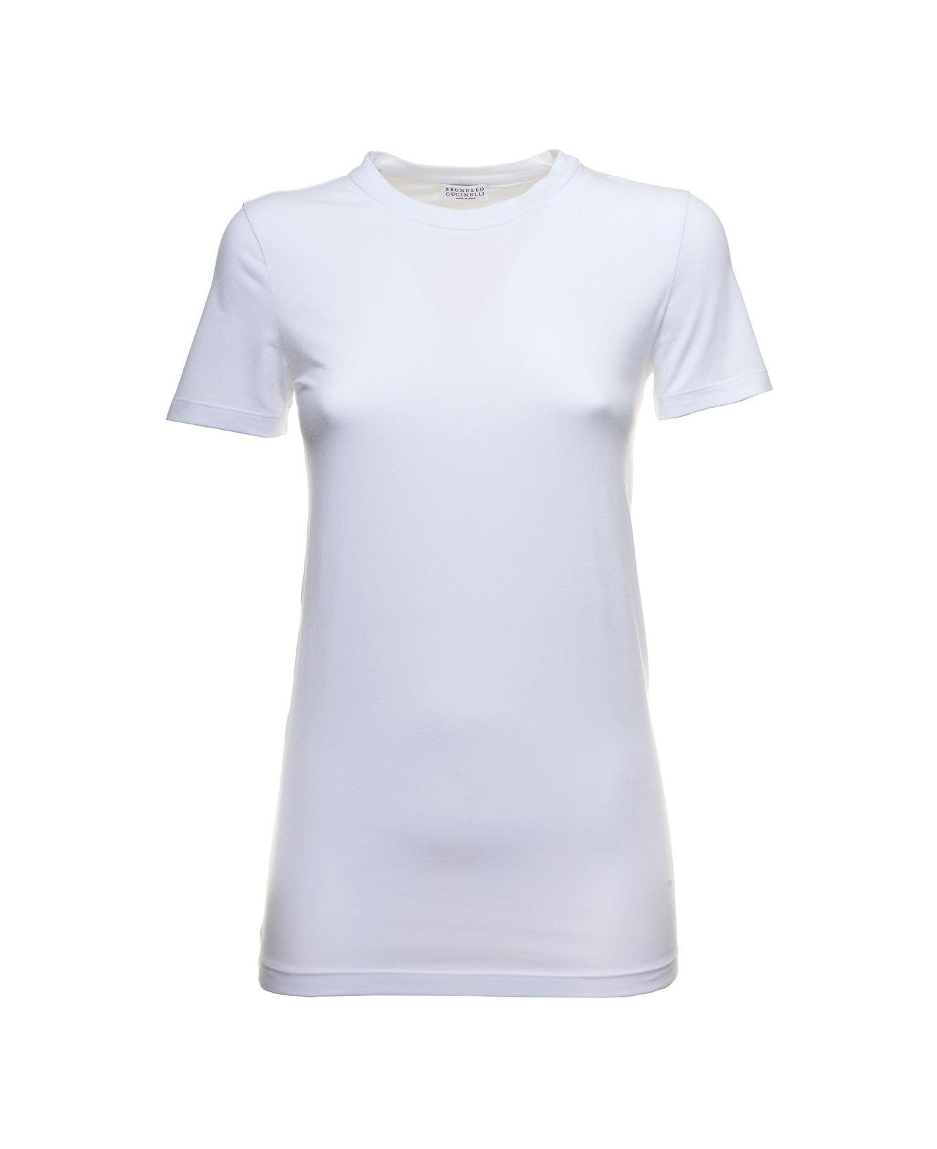Brunello Cucinelli Plain Jersey T-shirt - Bianco