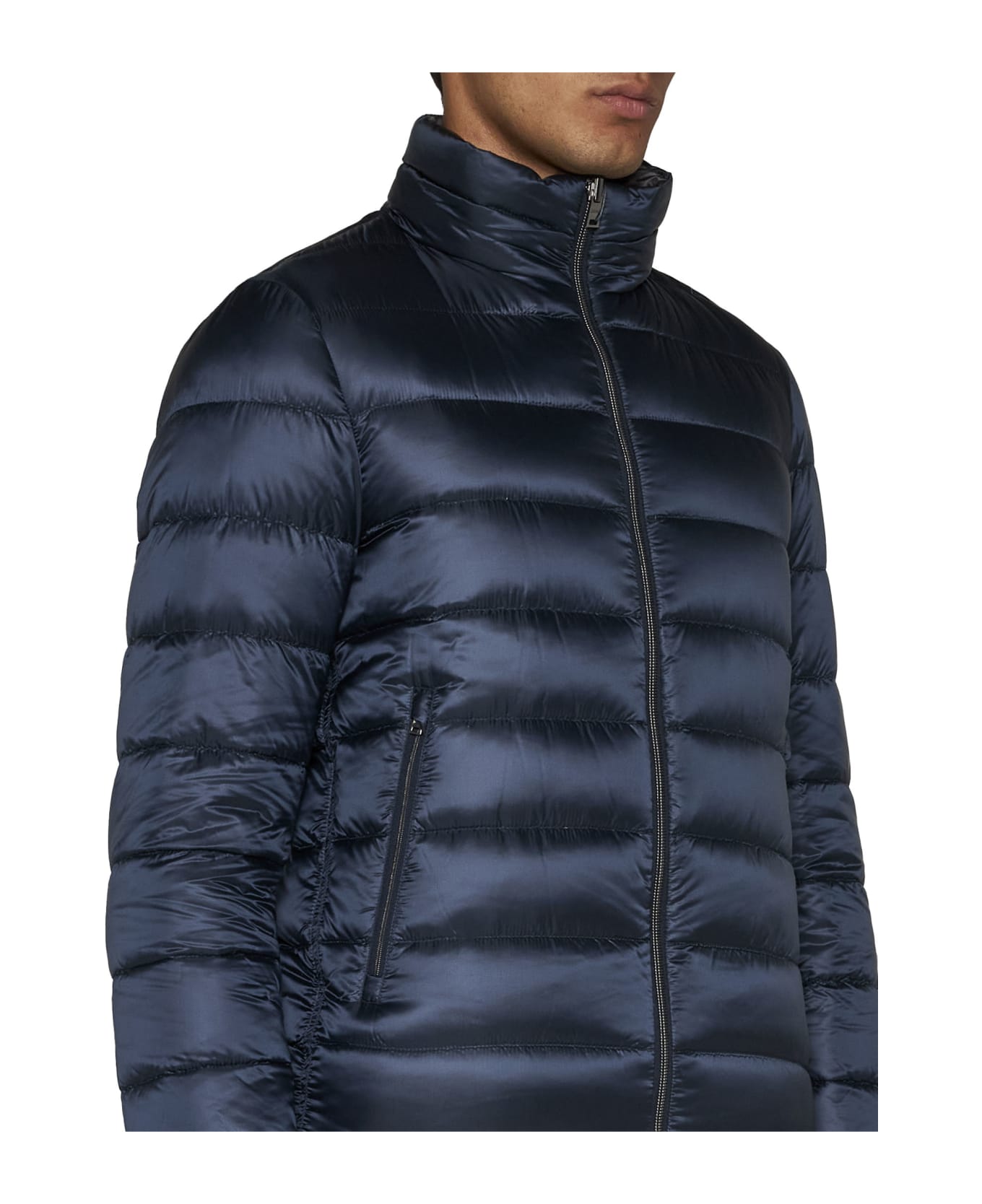 Herno High-neck Reversible Padded Jacket - Blu navy ダウンジャケット