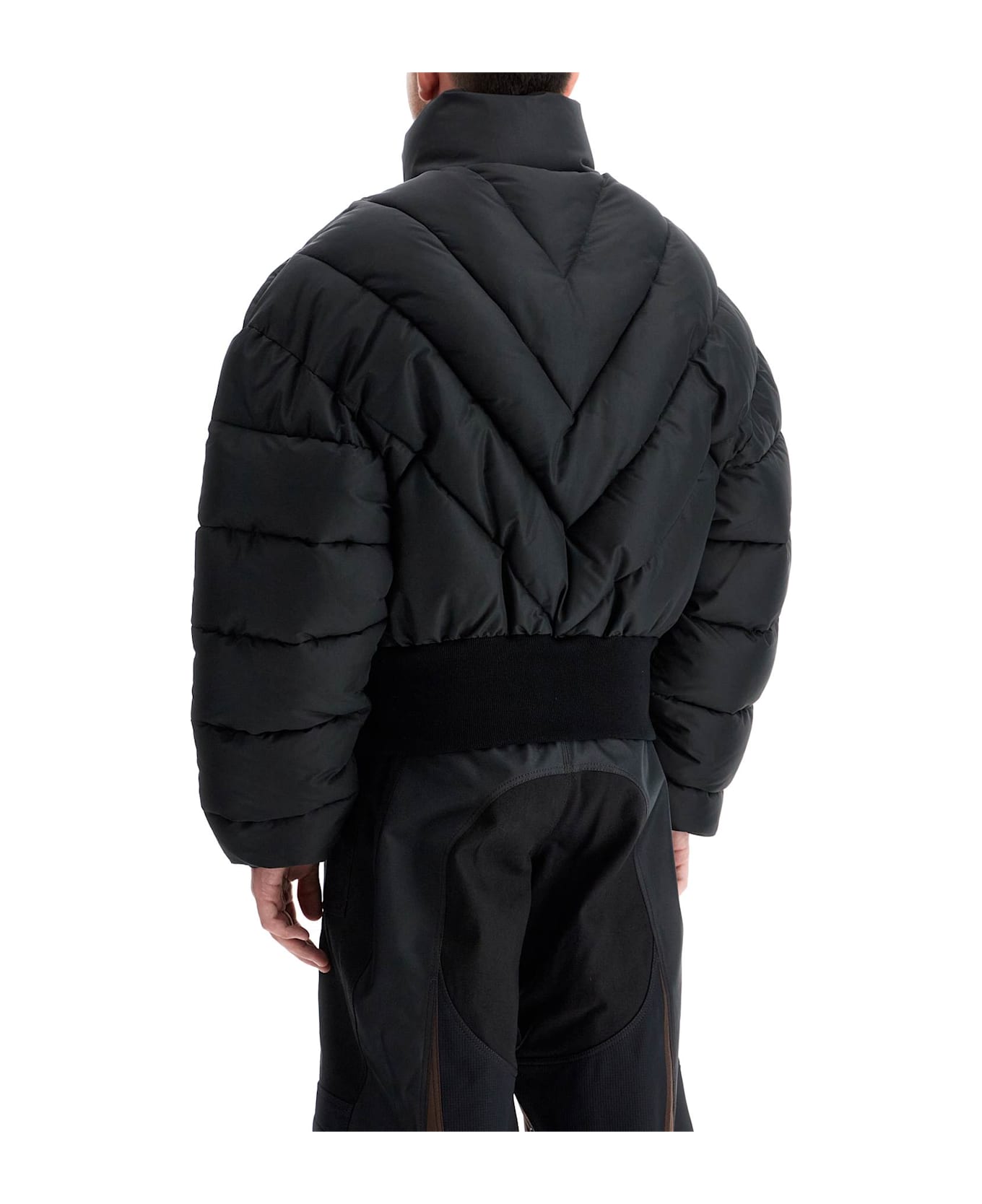 Mugler Black Down Jacket - BLACK (Black)