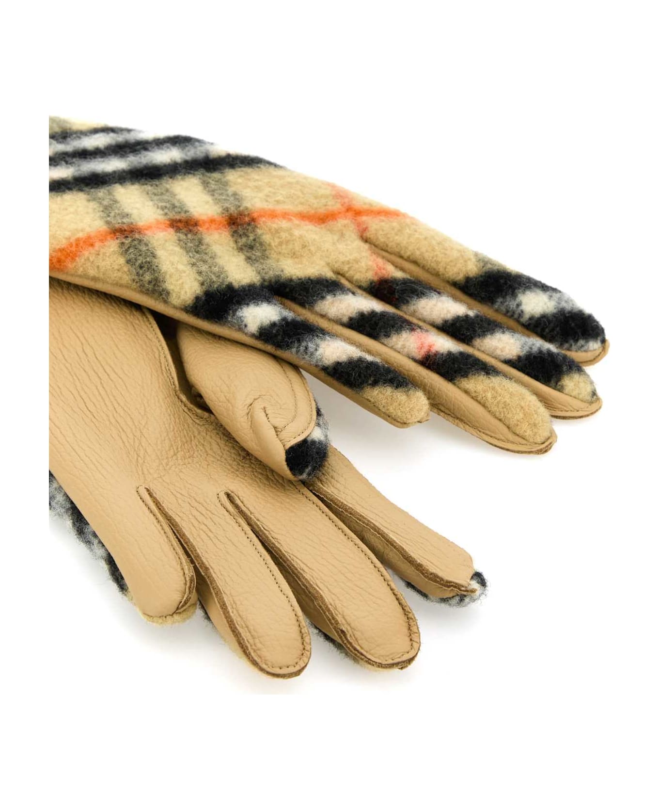 Burberry Embroidered Wool Gloves - SANDIPCHECK