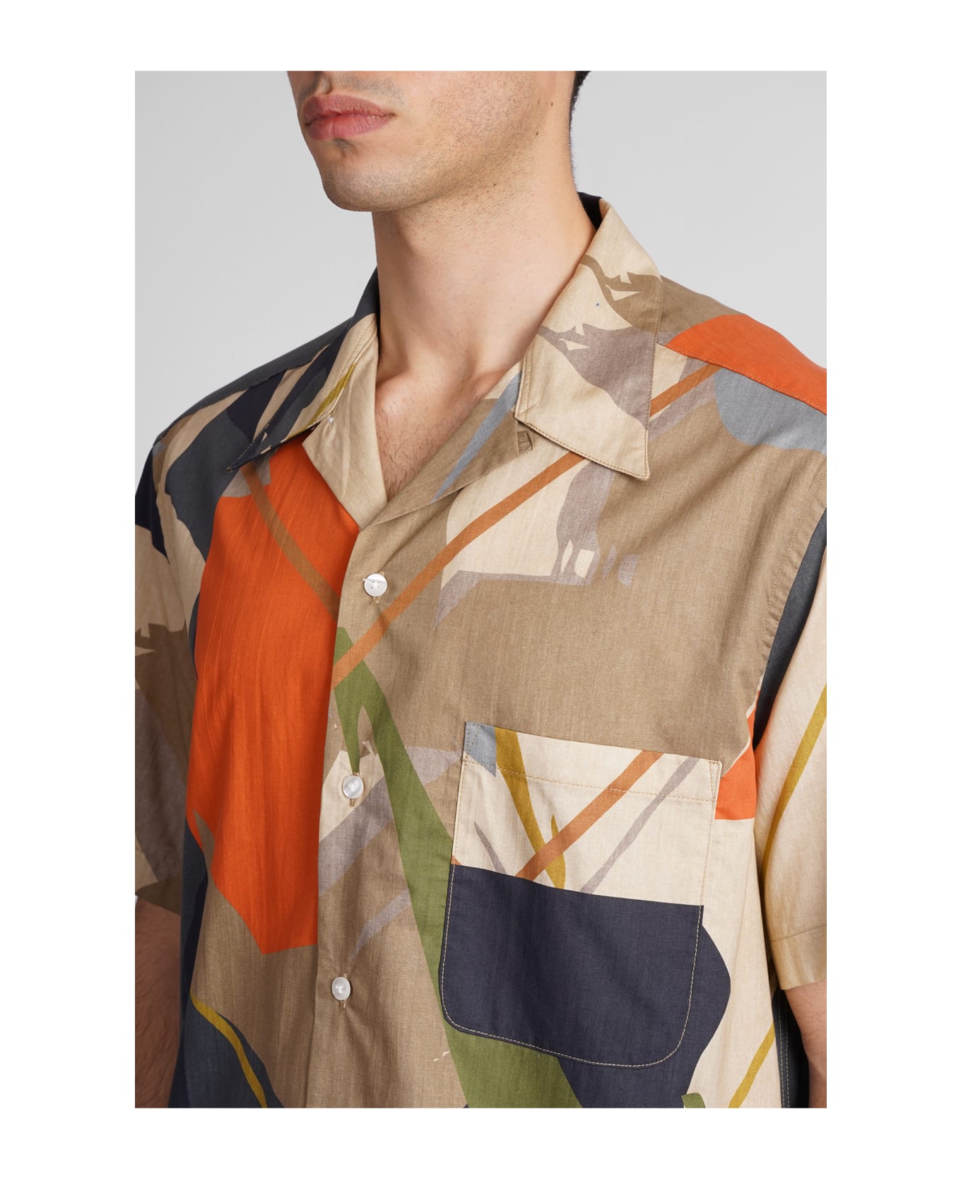 Paura Jeremy Shirt In Multicolor Cotton - multicolor シャツ