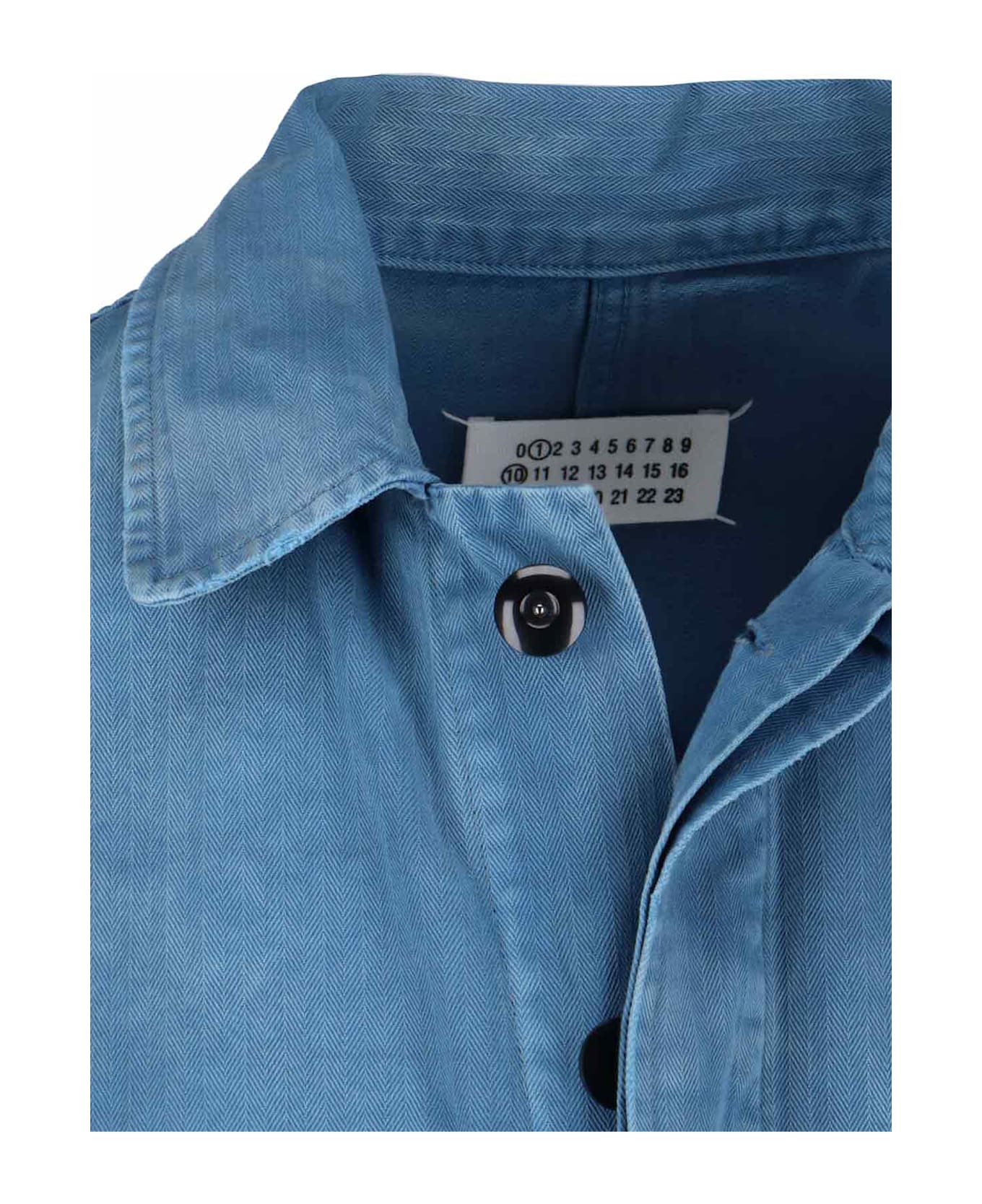 Maison Margiela Denim Trench Coat - Blue