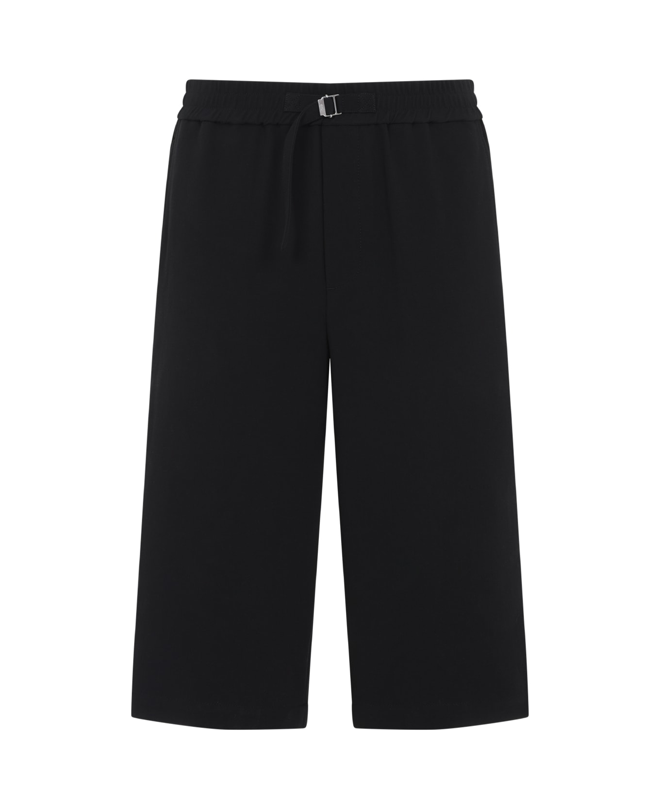 Ami Alexandre Mattiussi Loose Elasticated Large Bermuda - Black