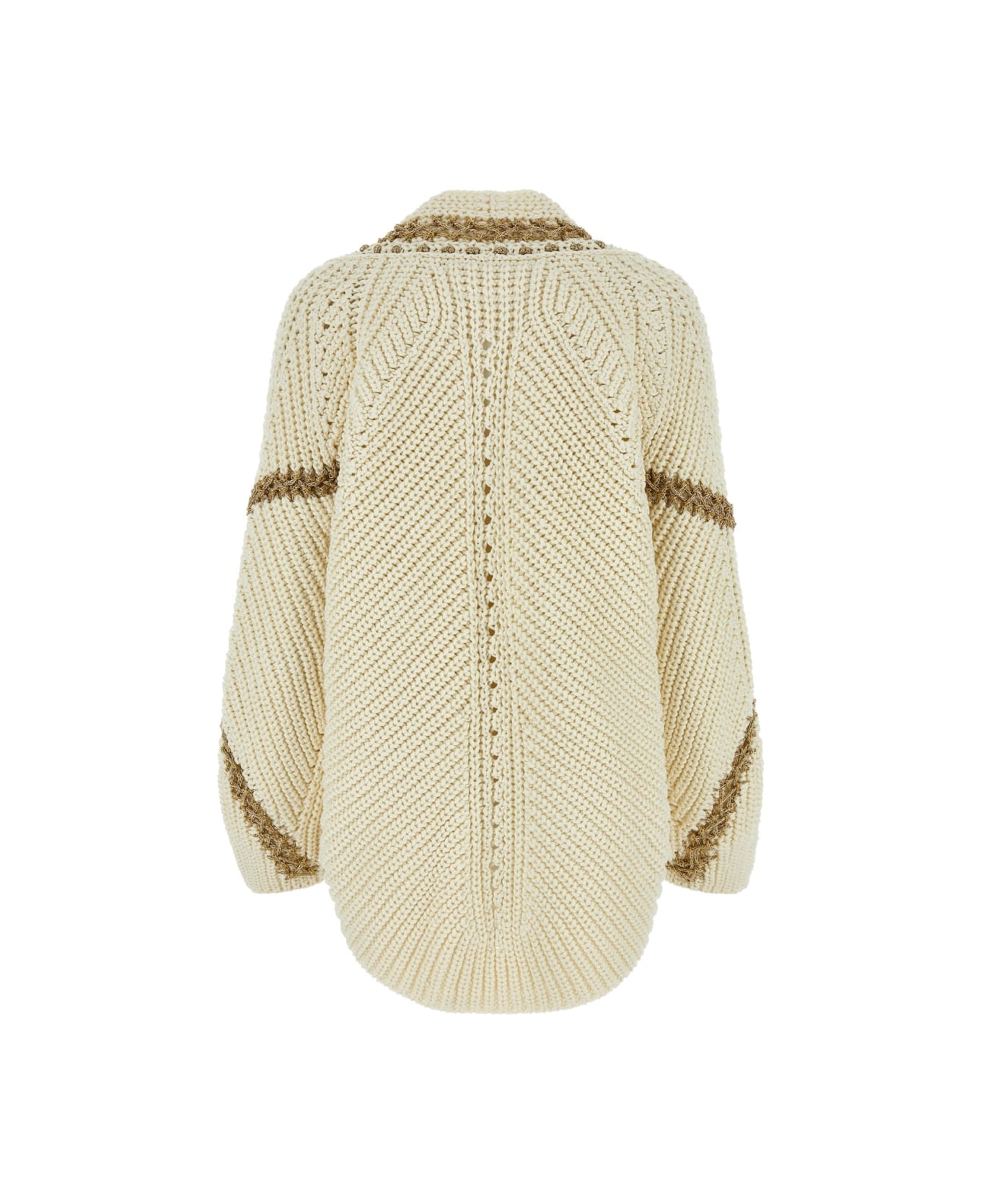 Ermanno Scervino Ivory Cotton Cardigan - BASEPANNARICAMOORO フリース