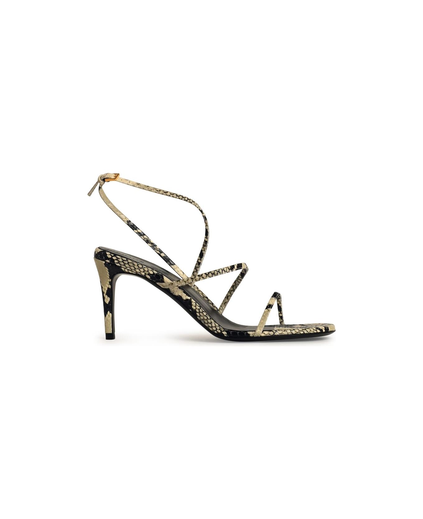 サンダル・ミュール KHAITE Women Sandals F3075803L803121 Beige Khaite 'loop' Beige Leather Sandals | italist
