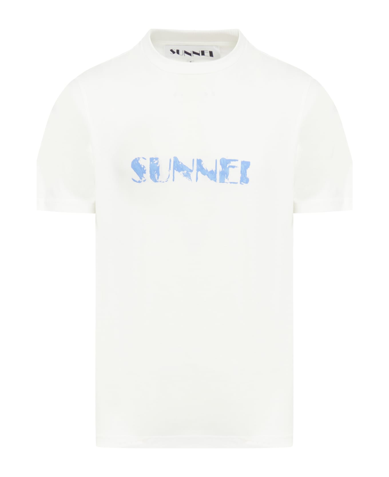 Sunnei Classic T-shirt Big Logo Pennellata - Off White Ppt シャツ