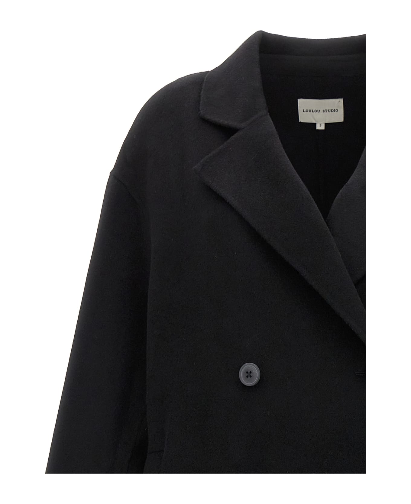 Loulou Studio 'borneo' Coat - Black