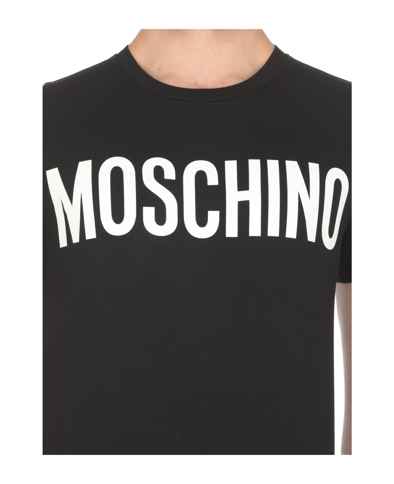 Moschino T-shirt Con Stampa Logo - Black