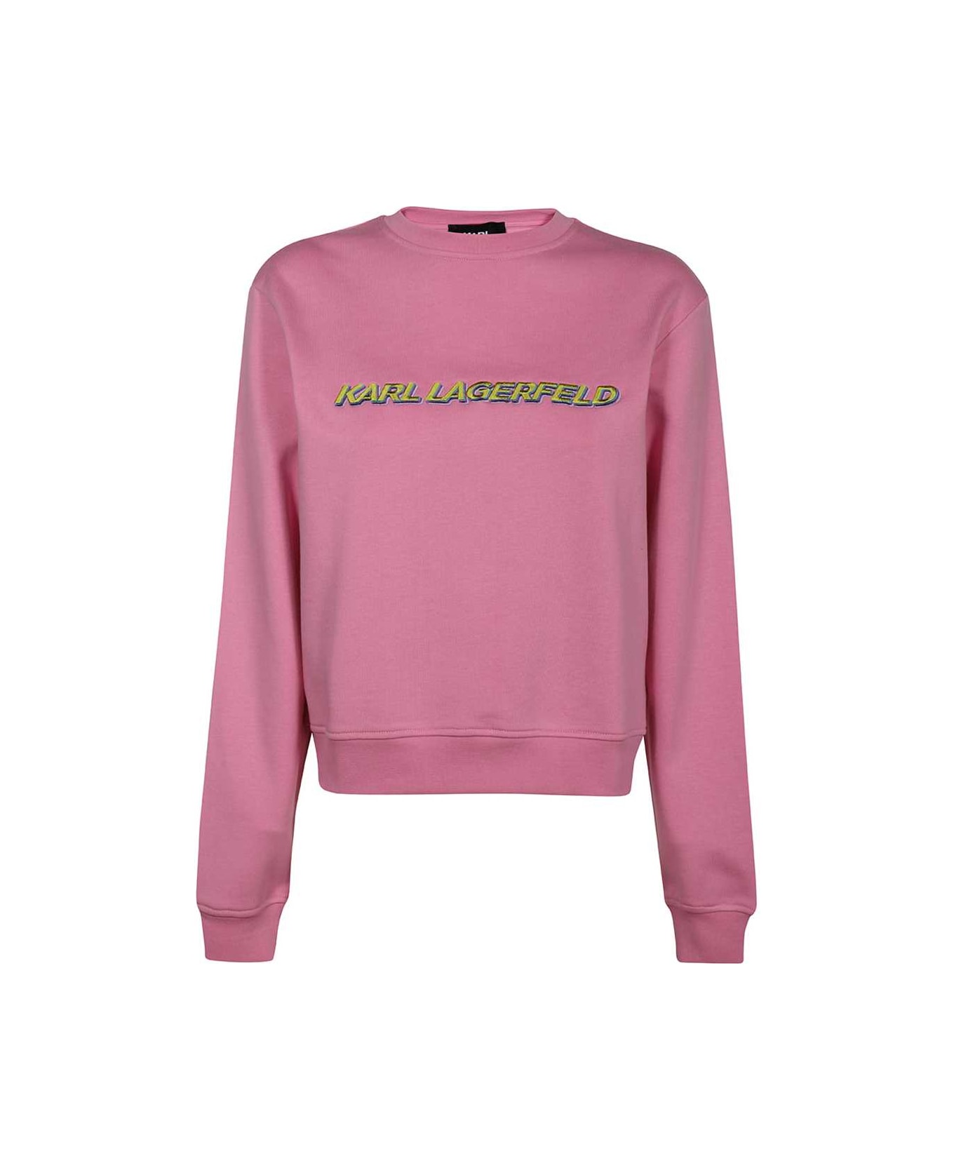 Karl Lagerfeld Cotton Crew-neck Sweatshirt - Pink