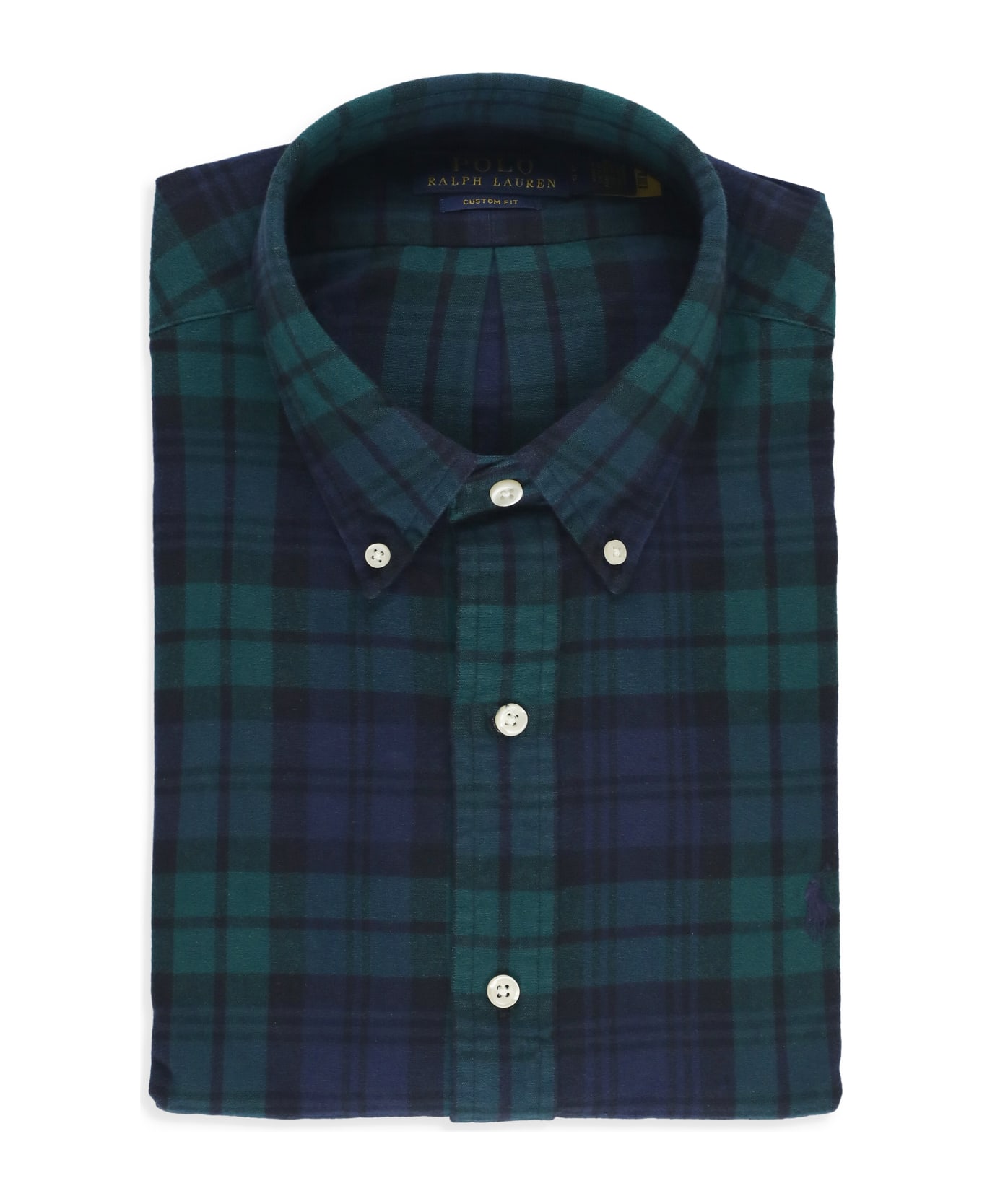 Ralph Lauren Custom-fit Brushed Oxford Shirt - Green