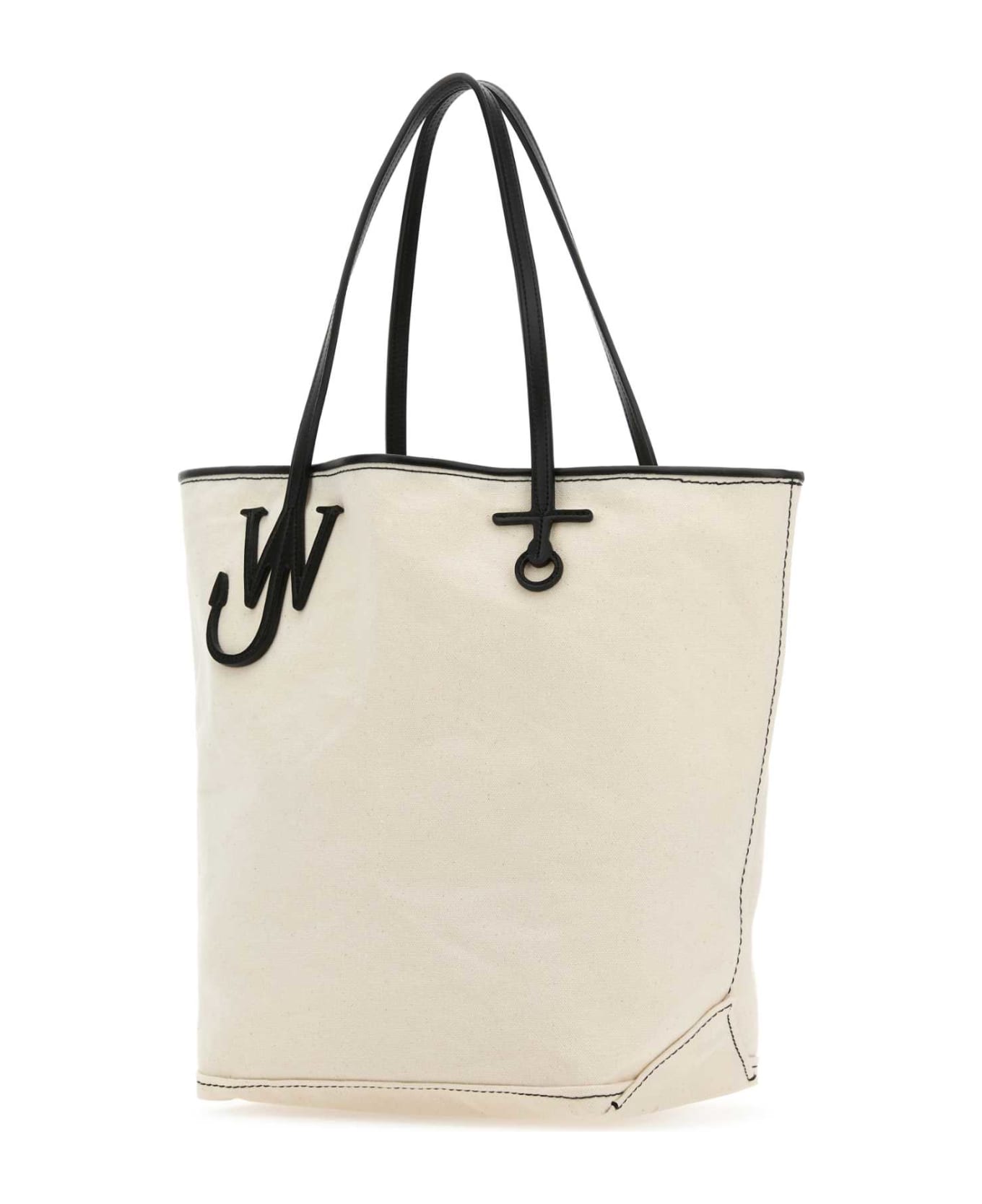 J.W. Anderson Ivory Canvas Shopping Bag - NATURALBLACK