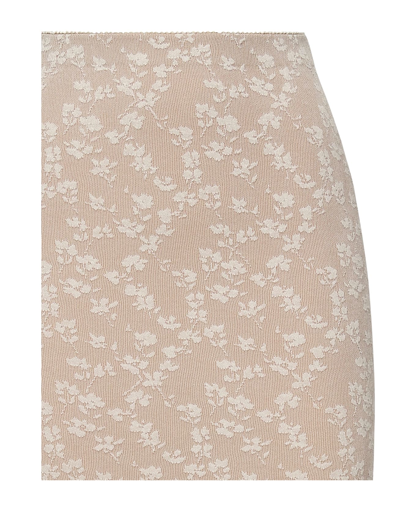 Fendi Jacquard Viscose Midi Skirt - BEIGE, white