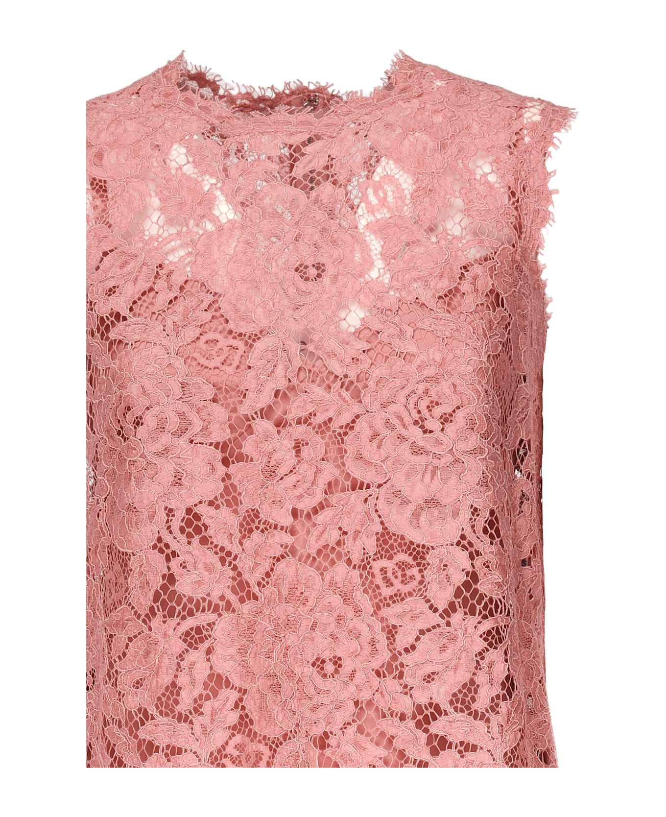 Dolce 
Gabbana Floral Lace Dress - Pink