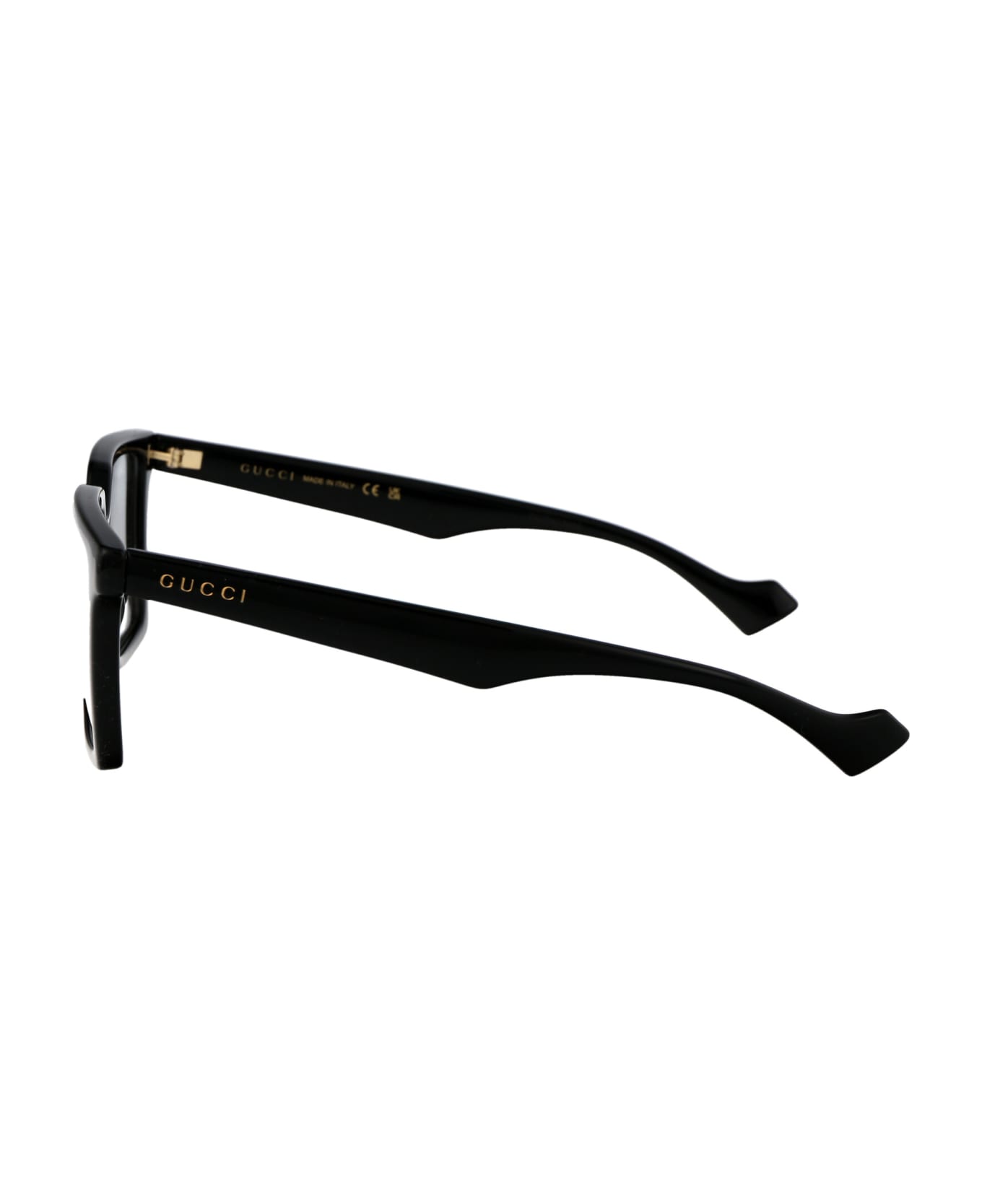 Gucci Eyewear Gg1540o Glasses - 005 BLACK BLACK TRANSPARENT アイウェア