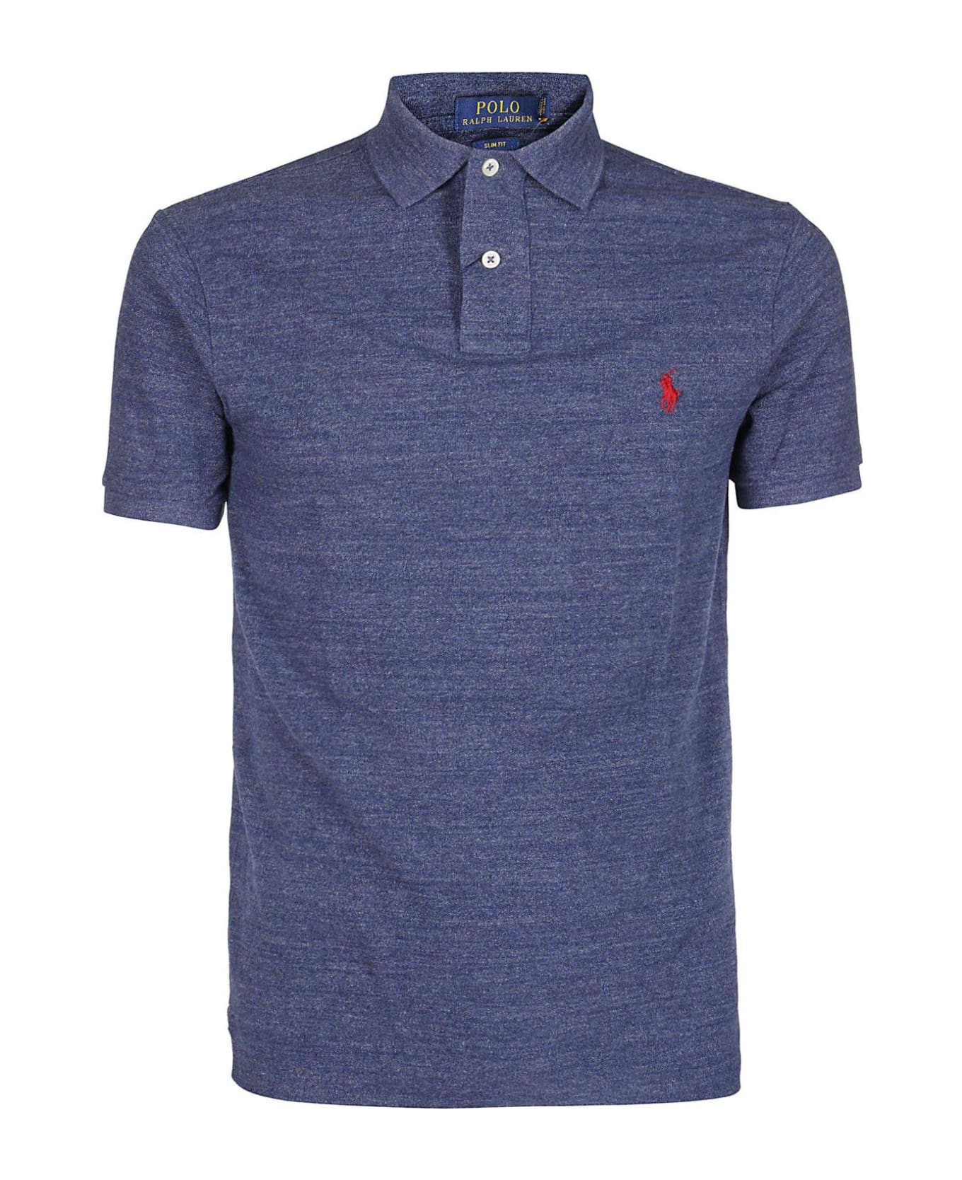 Polo Ralph Lauren Logo Embroidered Polo Shirt - Blue ポロシャツ