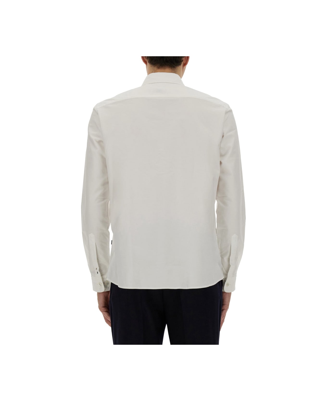 Hugo Boss Cotton Shirt - WHITE