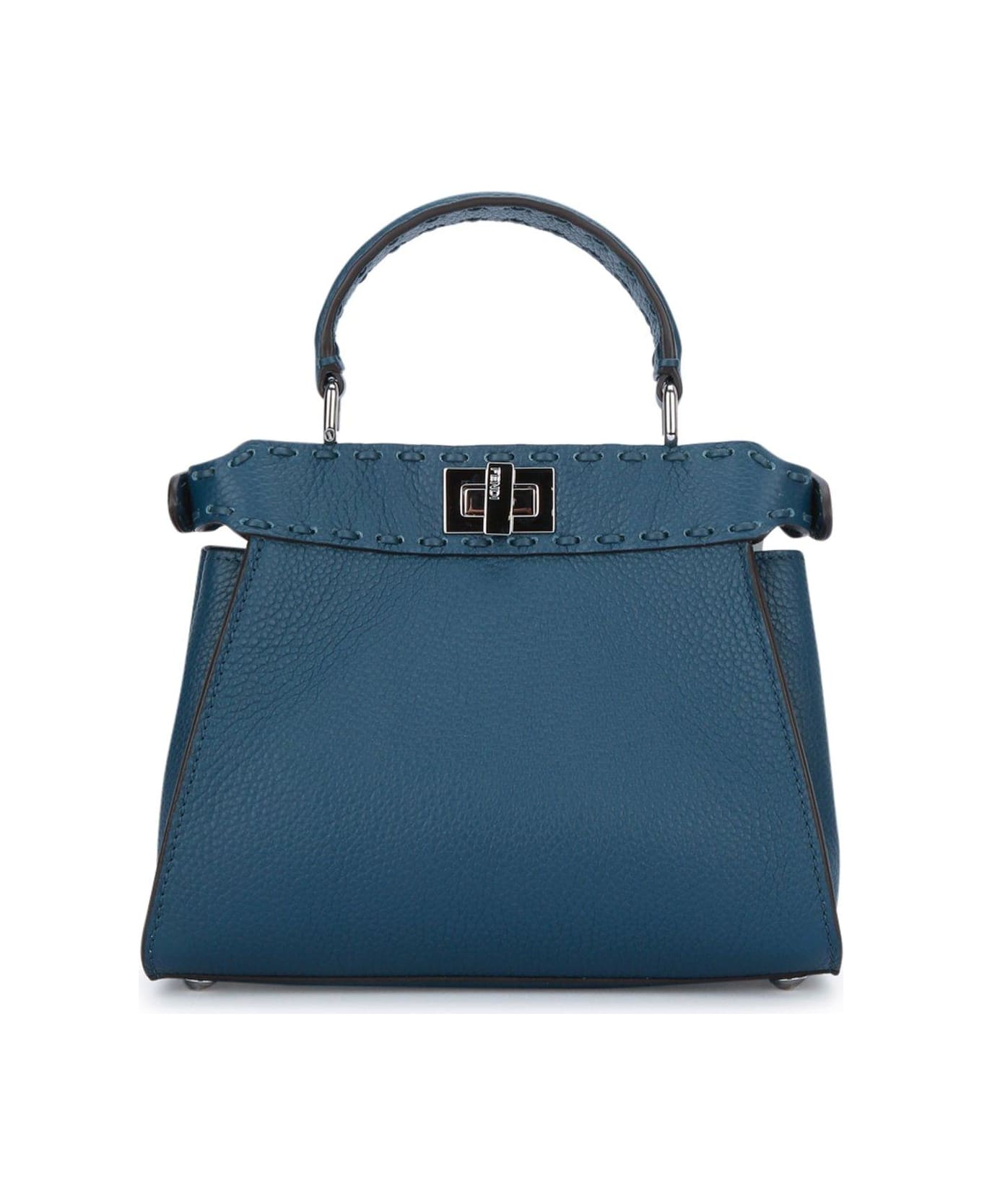 Fendi Peekaboo Mini Tote Bag - PAVONE+PALLADIO