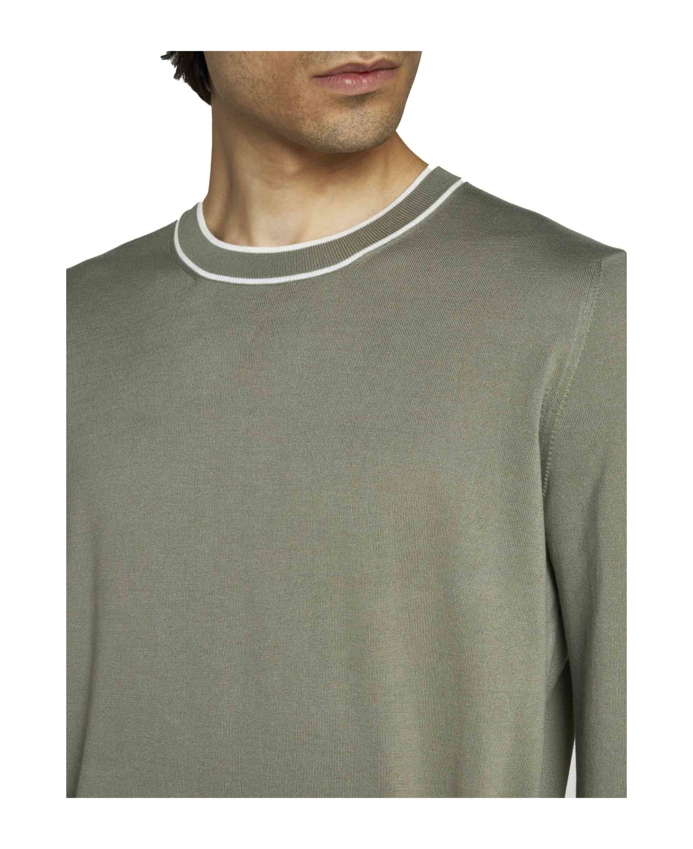 Brunello Cucinelli Sweater - Pua logo-print cotton T-shirt