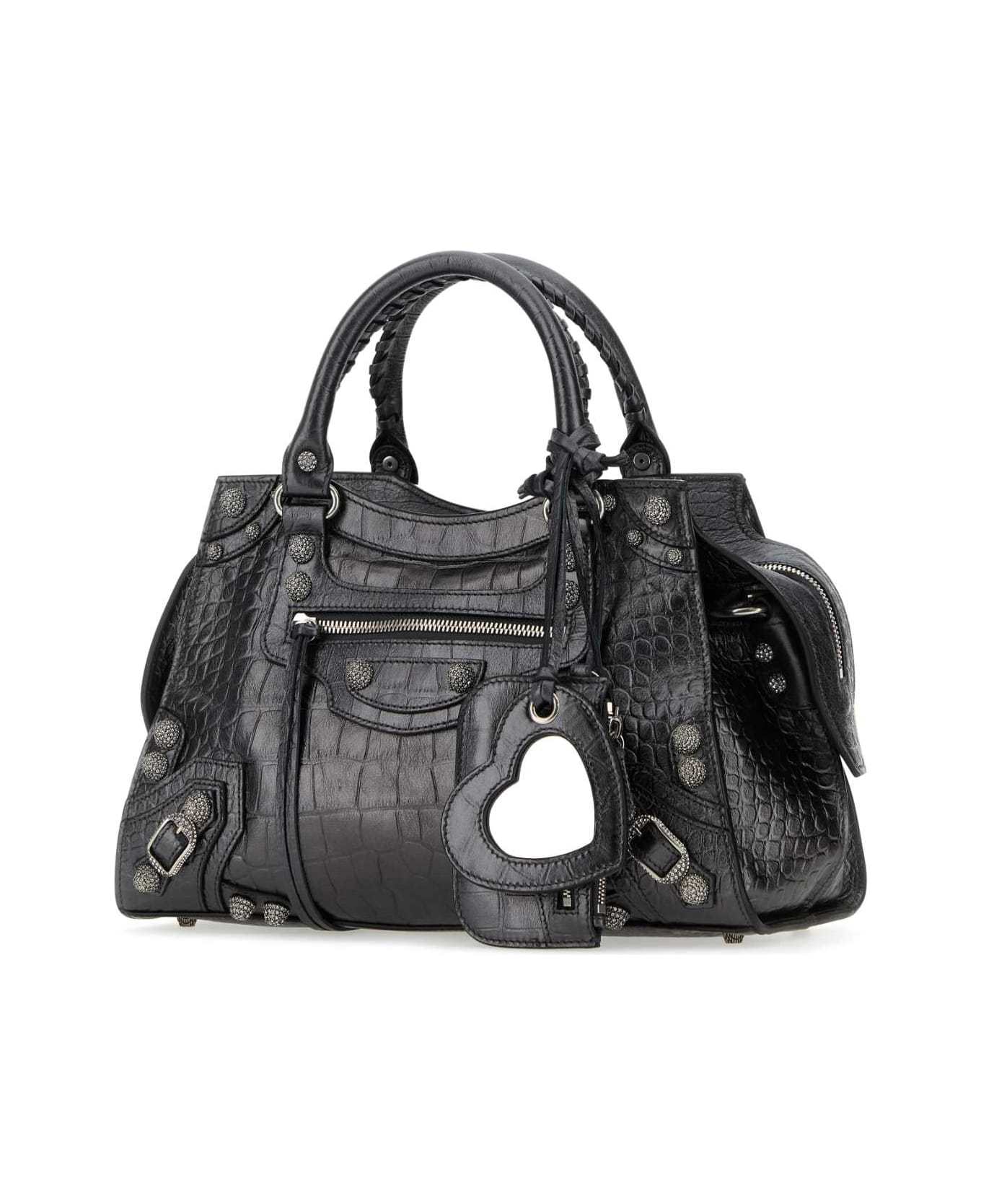 Balenciaga Lead Leather Neo Cagole City S Handbag - 1015