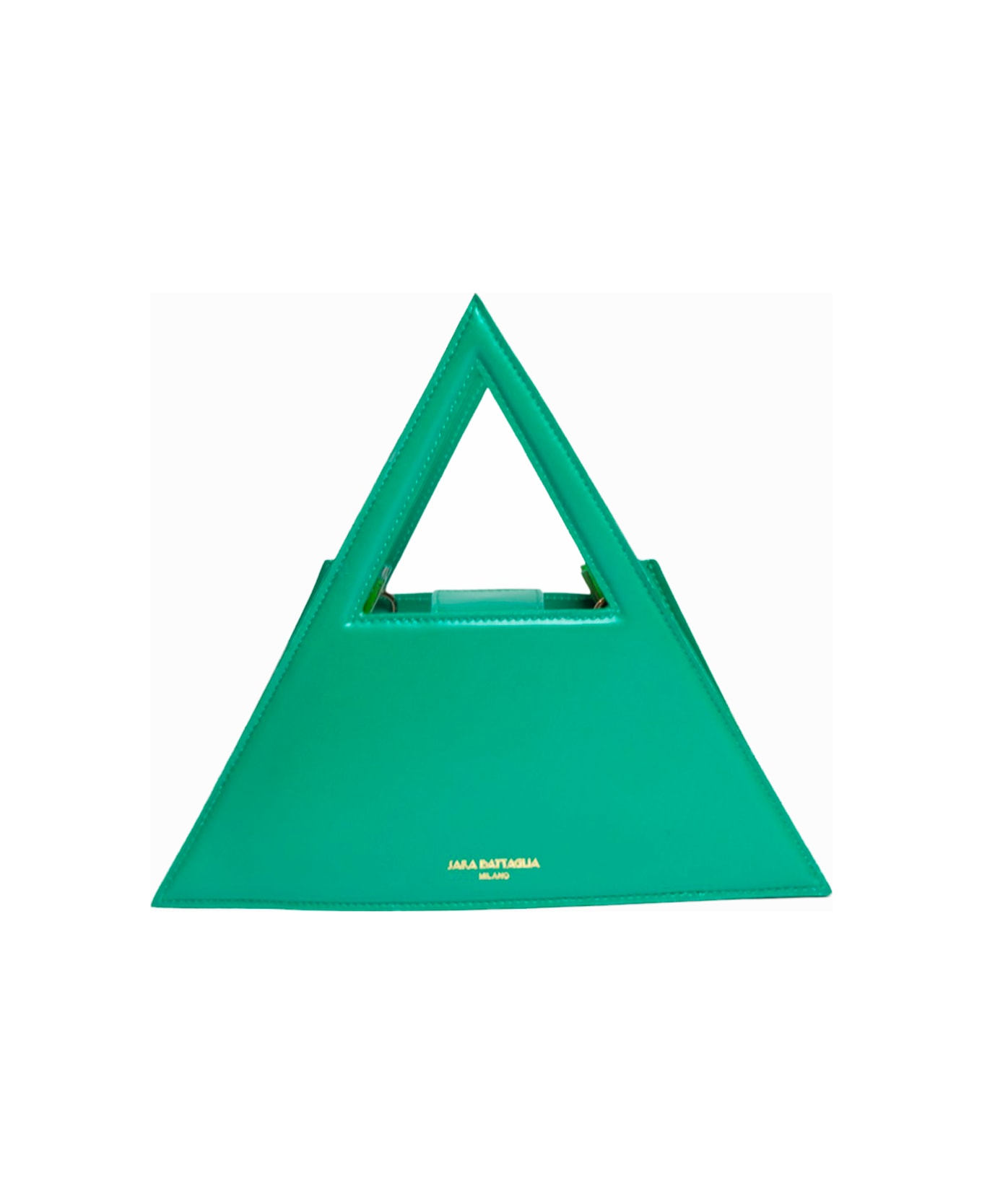 Sara Battaglia Triangle Bag - Green
